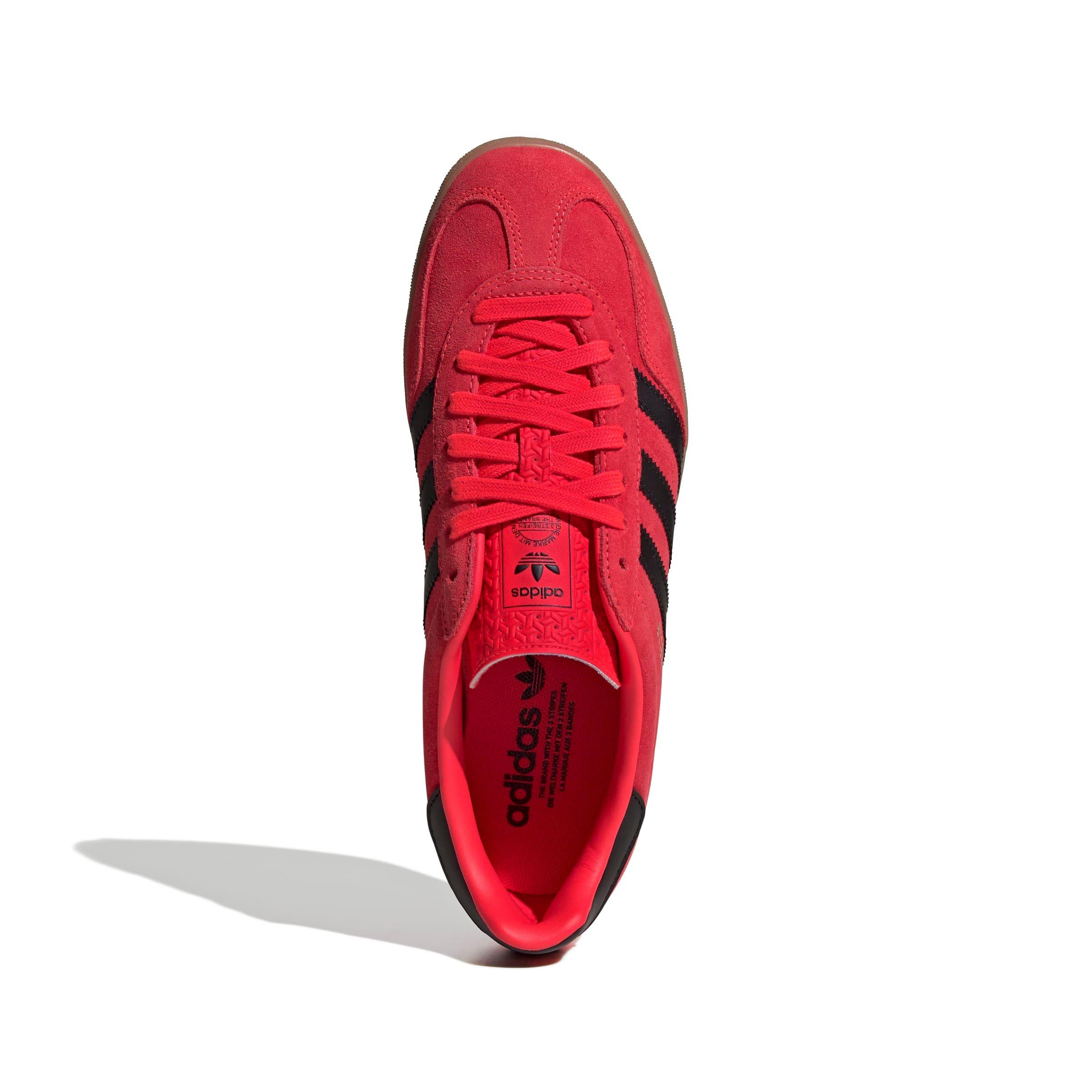 adidas Originals Gazelle "Lucid Red/Core Black/Gold Metallic" Men's Shoe - RED/BLACK/GOLD Thumbnail View 5