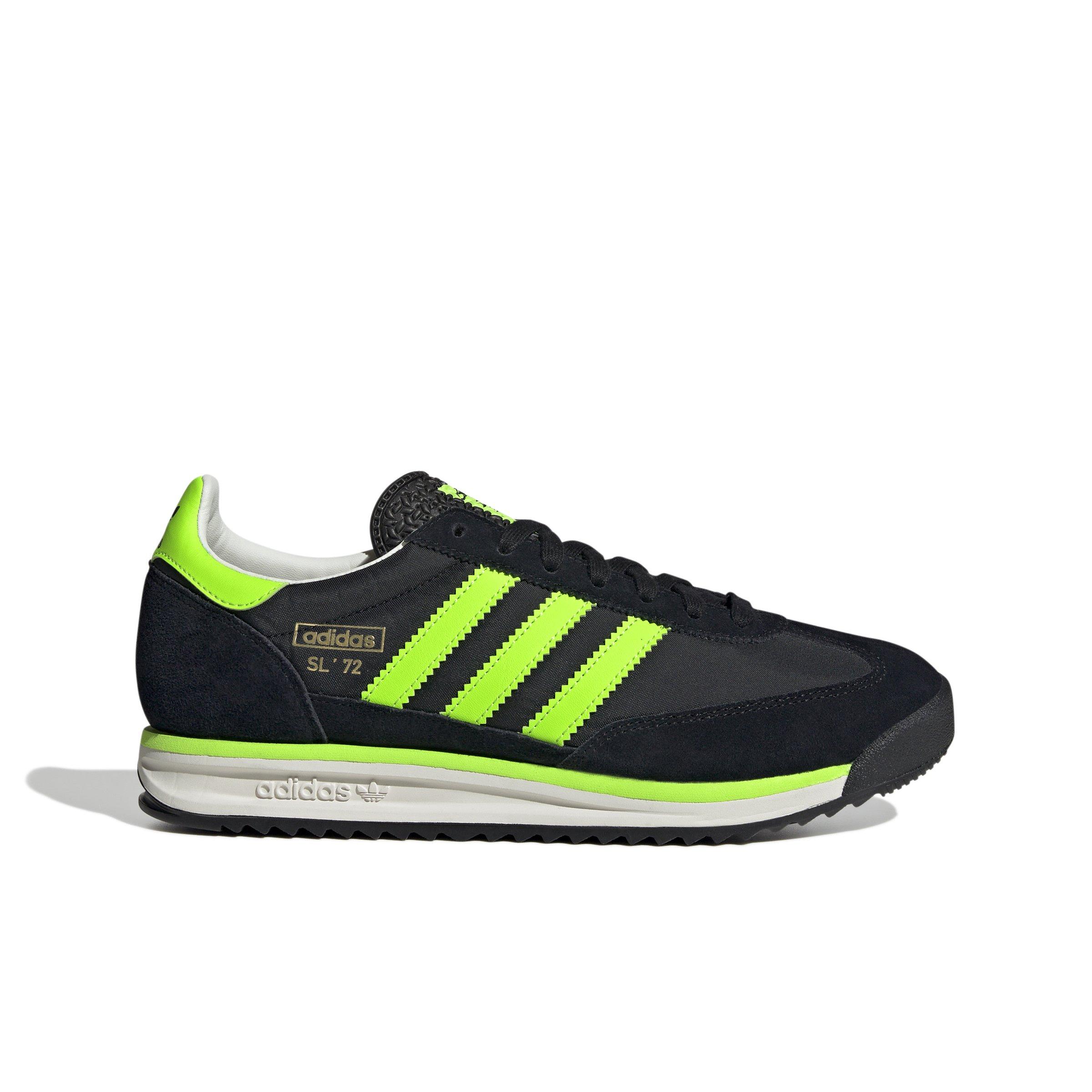 adidas Originals SL 72 RS "Core Black/Solar Green/Off White" Men's Shoe - BLACK/GREEN/OFF WHITE Thumbnail View 1