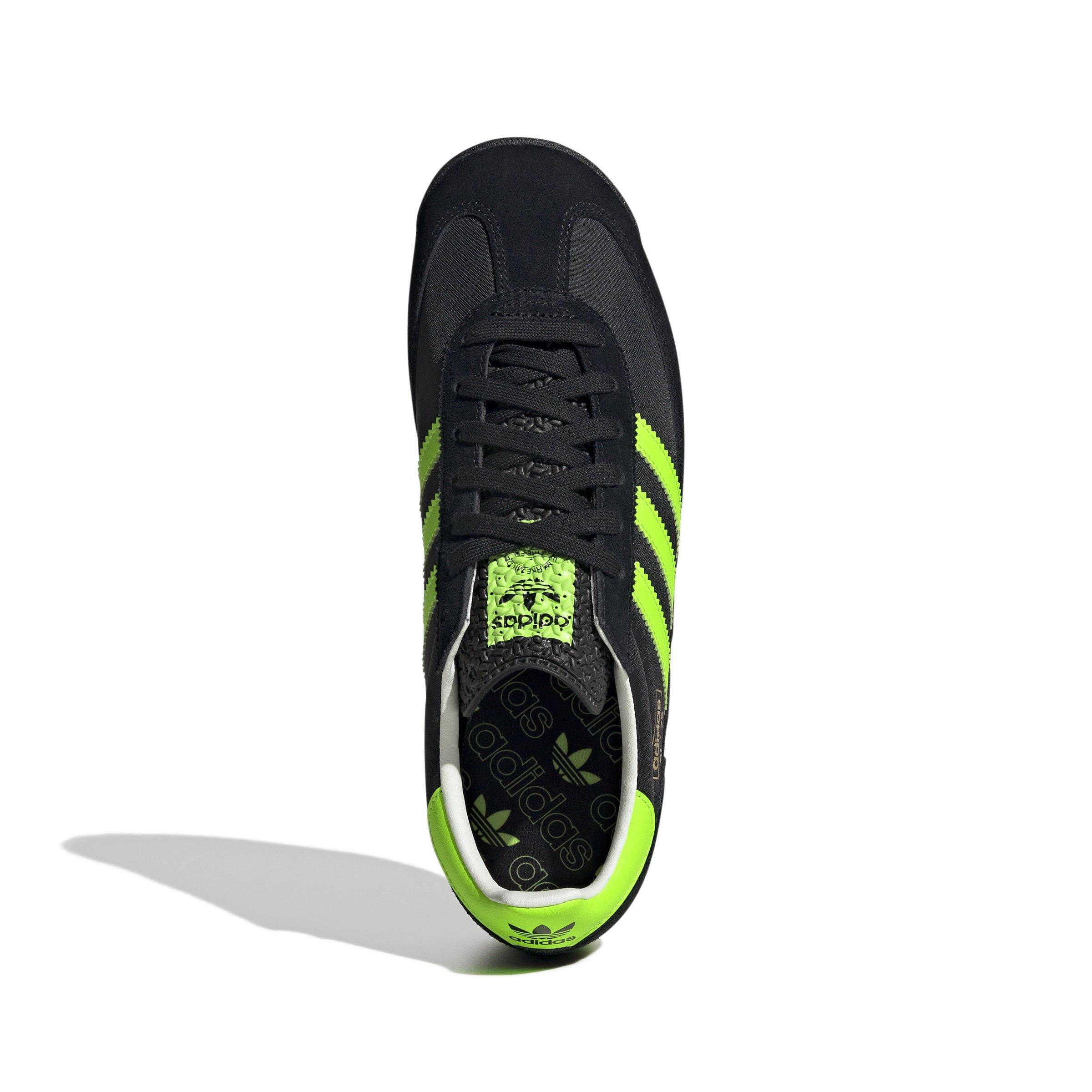 adidas Originals SL 72 RS "Core Black/Solar Green/Off White" Men's Shoe - BLACK/GREEN/OFF WHITE Thumbnail View 5