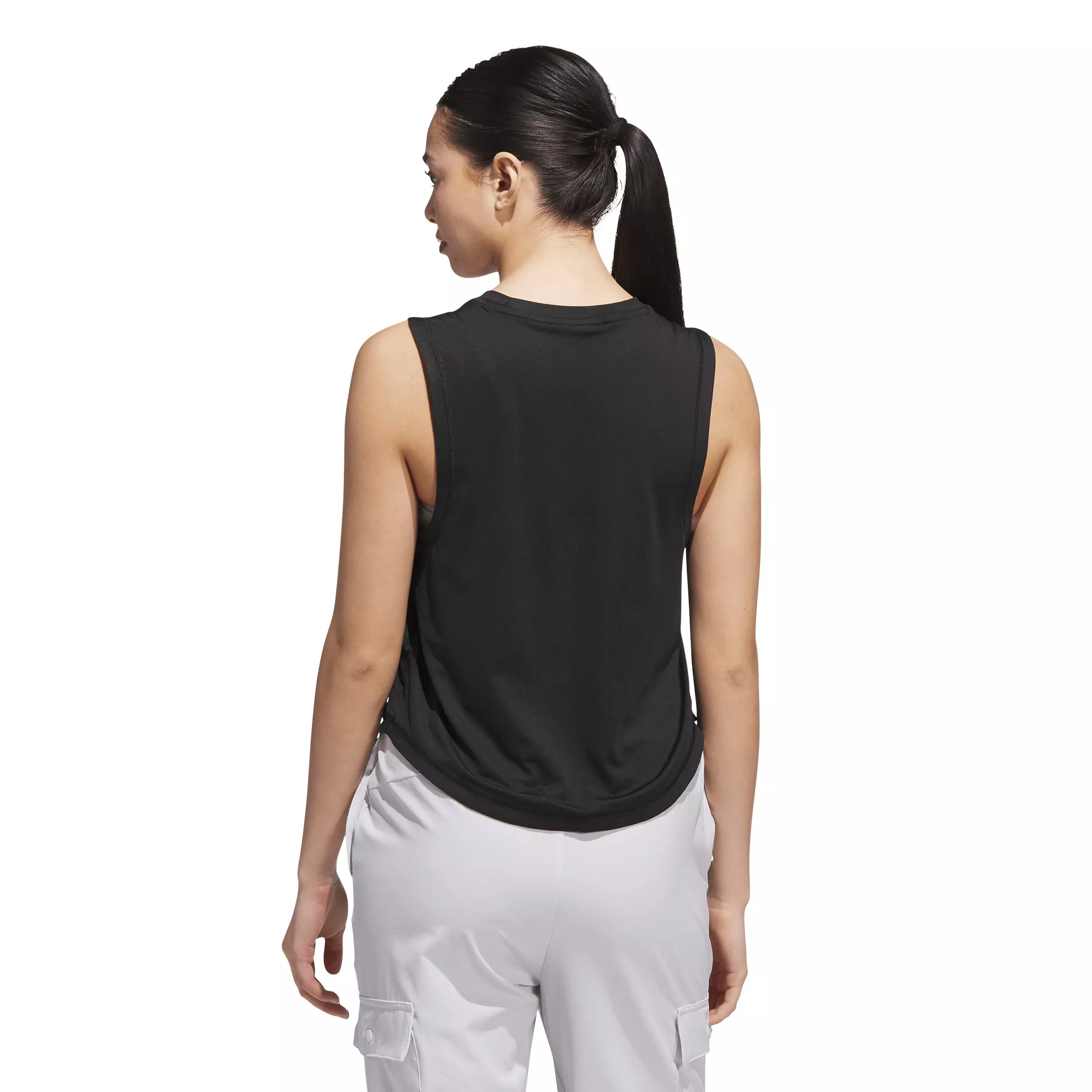 adidas Women's Designed for Train Workout Tank Top - Black - BLACK