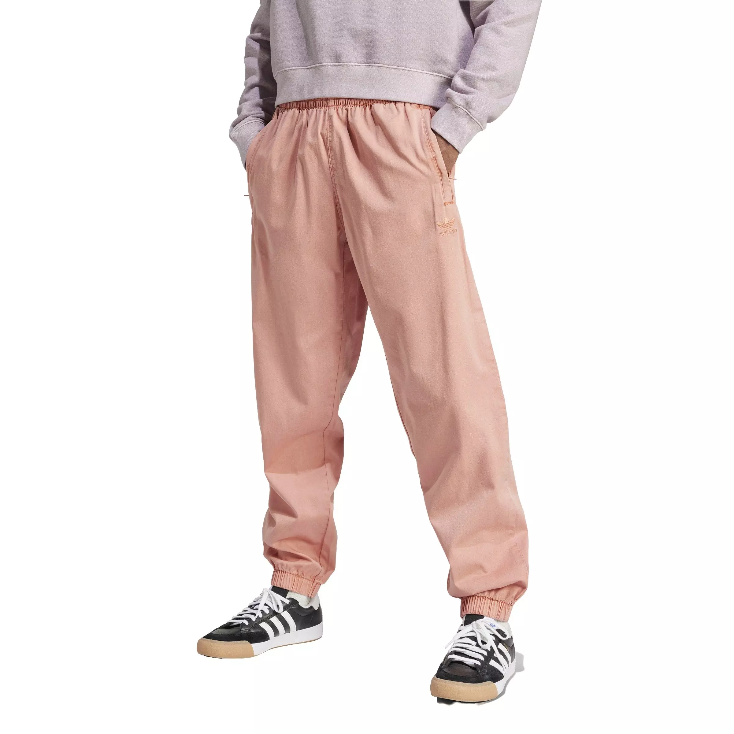 adidas Originals Men's Trefoil Essentials+ Dye Woven Pants -Clay - CLAY