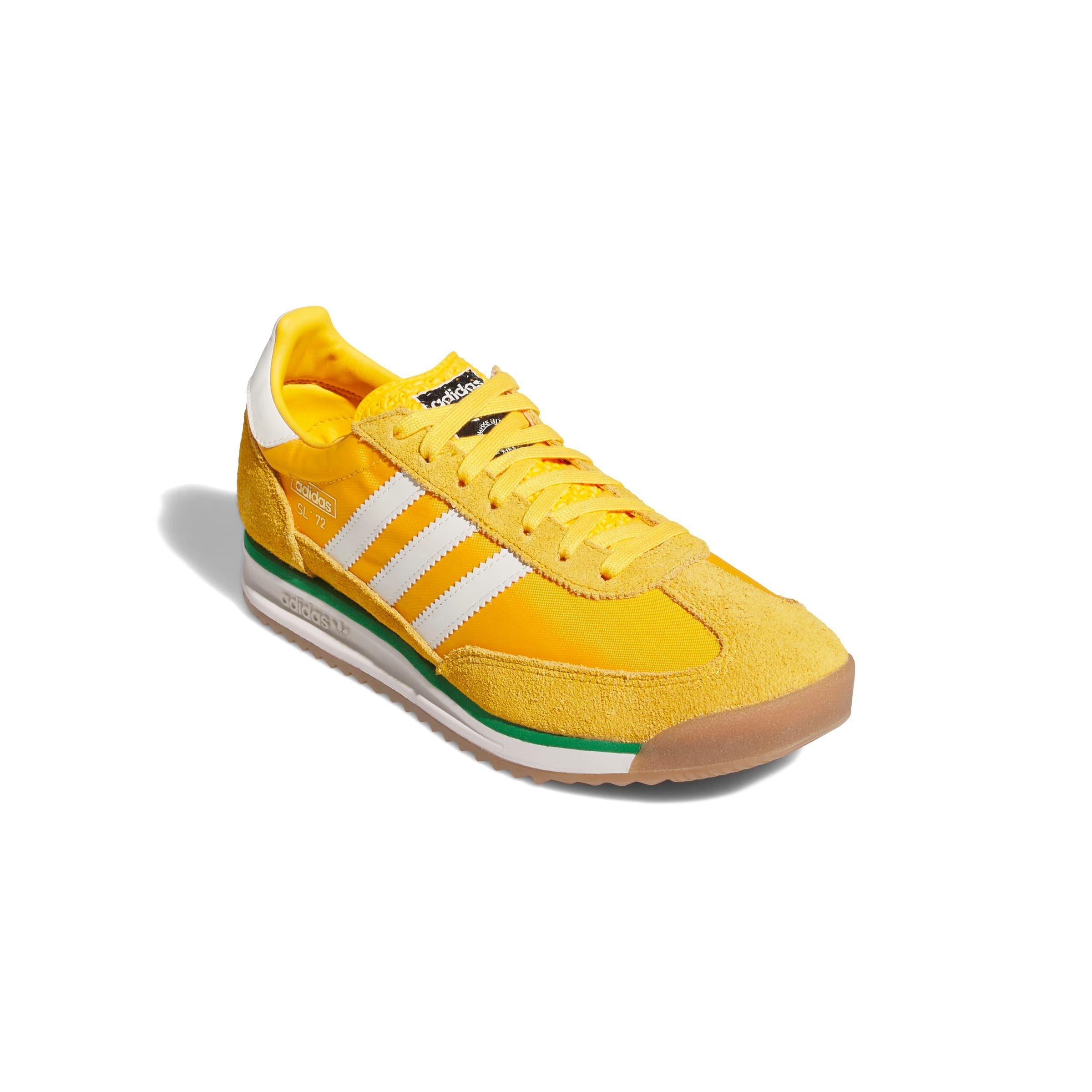 adidas Originals SL 72 RS "Crew Yellow/Off White/Green" Men's Shoe - YELLOW/OFF WHITE/GREEN Thumbnail View 3
