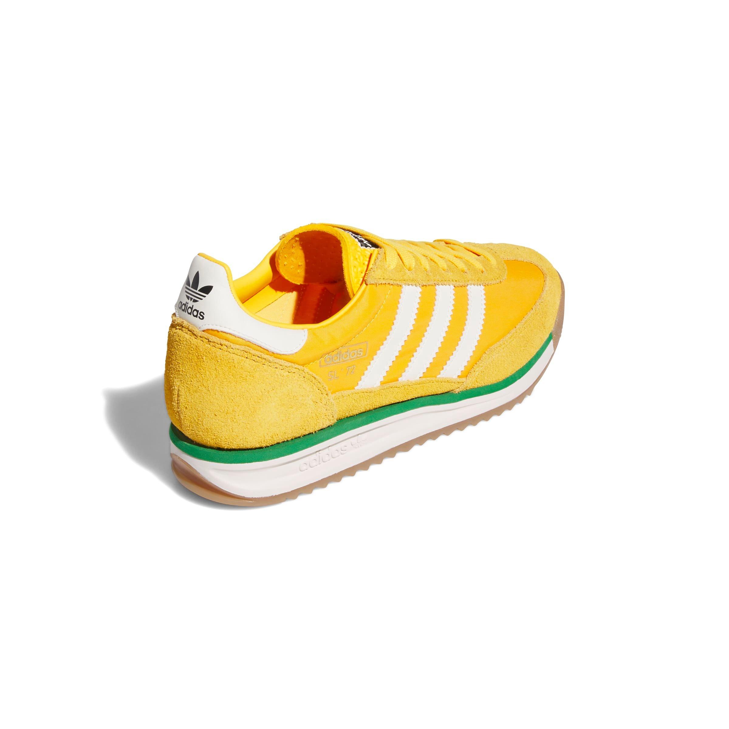 adidas Originals SL 72 RS "Crew Yellow/Off White/Green" Men's Shoe - YELLOW/OFF WHITE/GREEN Thumbnail View 4