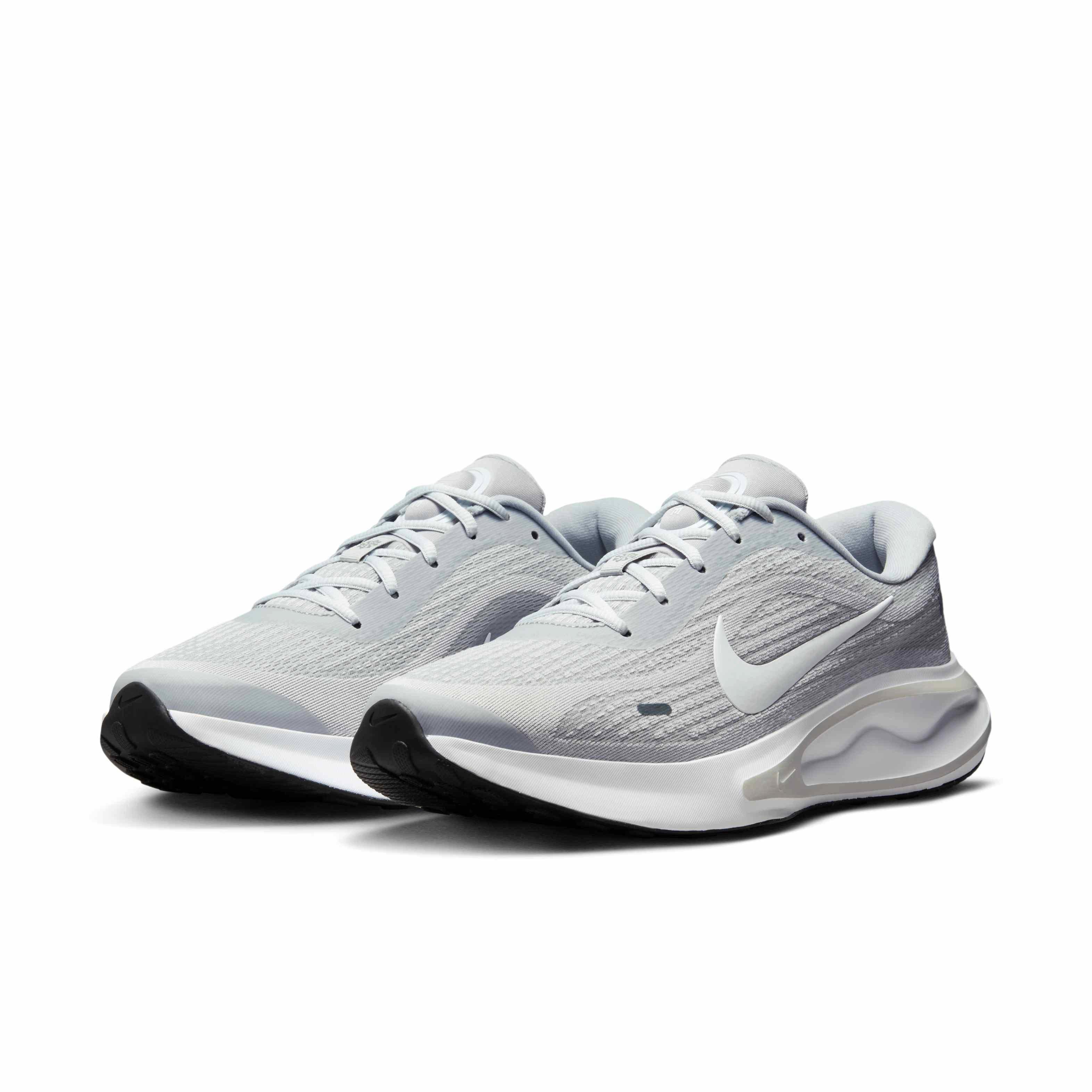Nike Journey Run "Wolf Grey/Pure Platinum/Cool Grey/White" Men's Running Shoe - GREY/PLATINUM/GREY/WHITE Thumbnail View 3