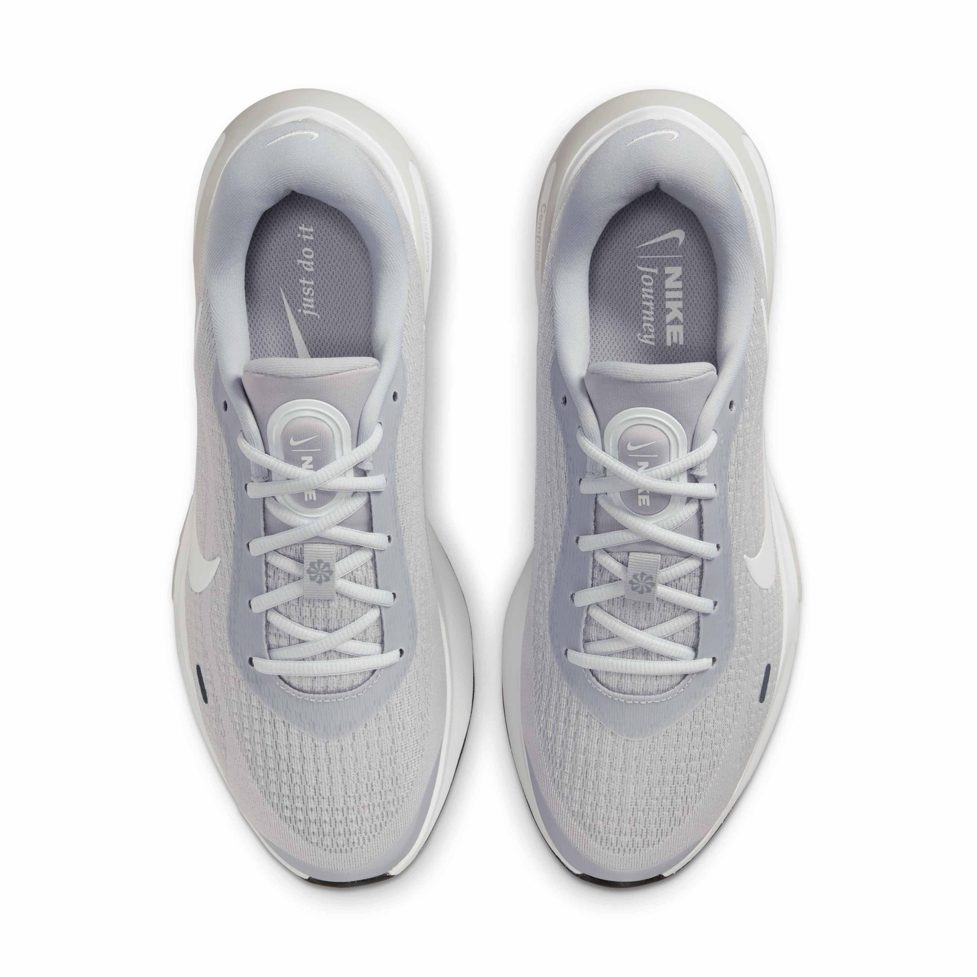 Nike Journey Run "Wolf Grey/Pure Platinum/Cool Grey/White" Men's Running Shoe - GREY/PLATINUM/GREY/WHITE Thumbnail View 4