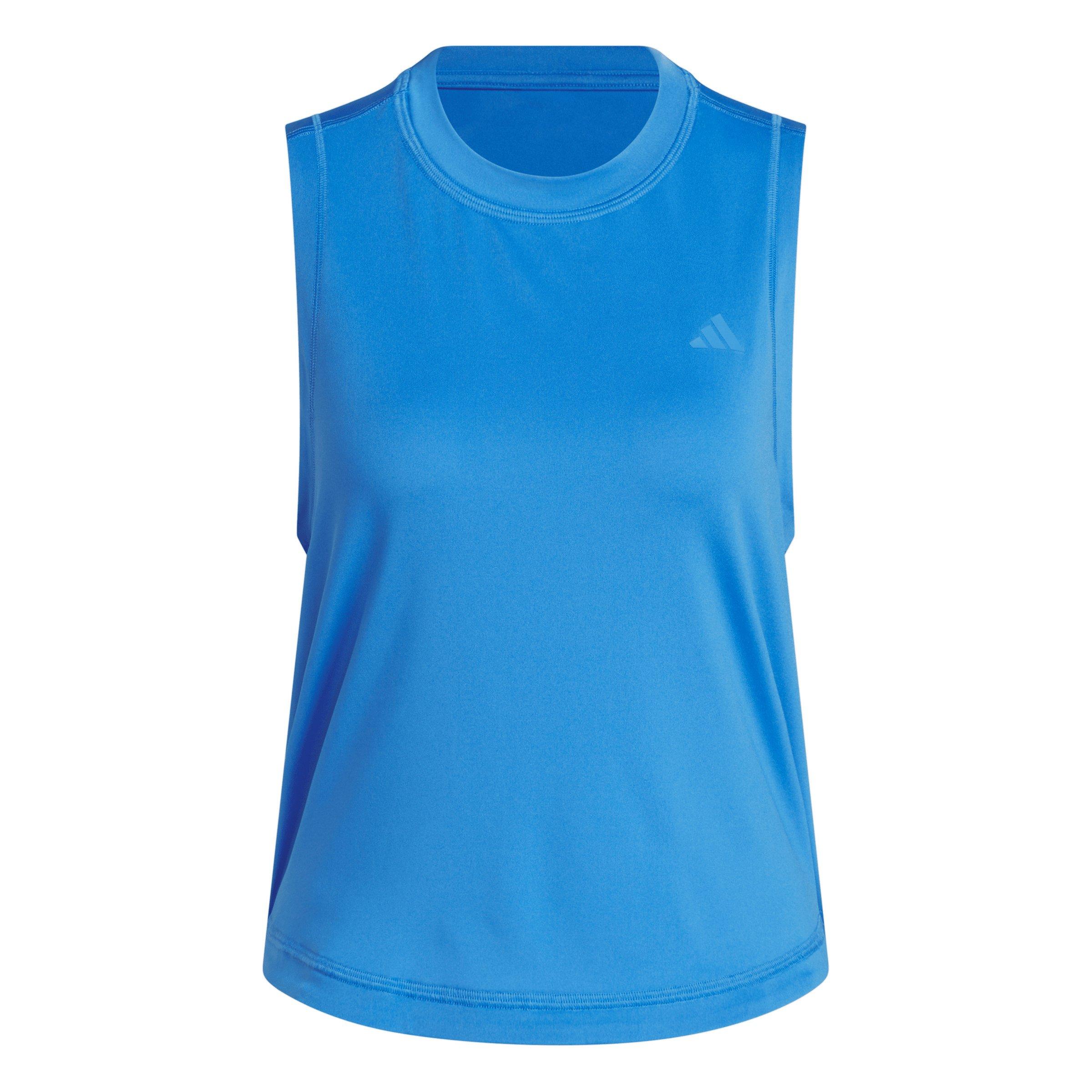 adidas Women's Designed for Train Workout Tank Top - Blue - BLUE Thumbnail View 6