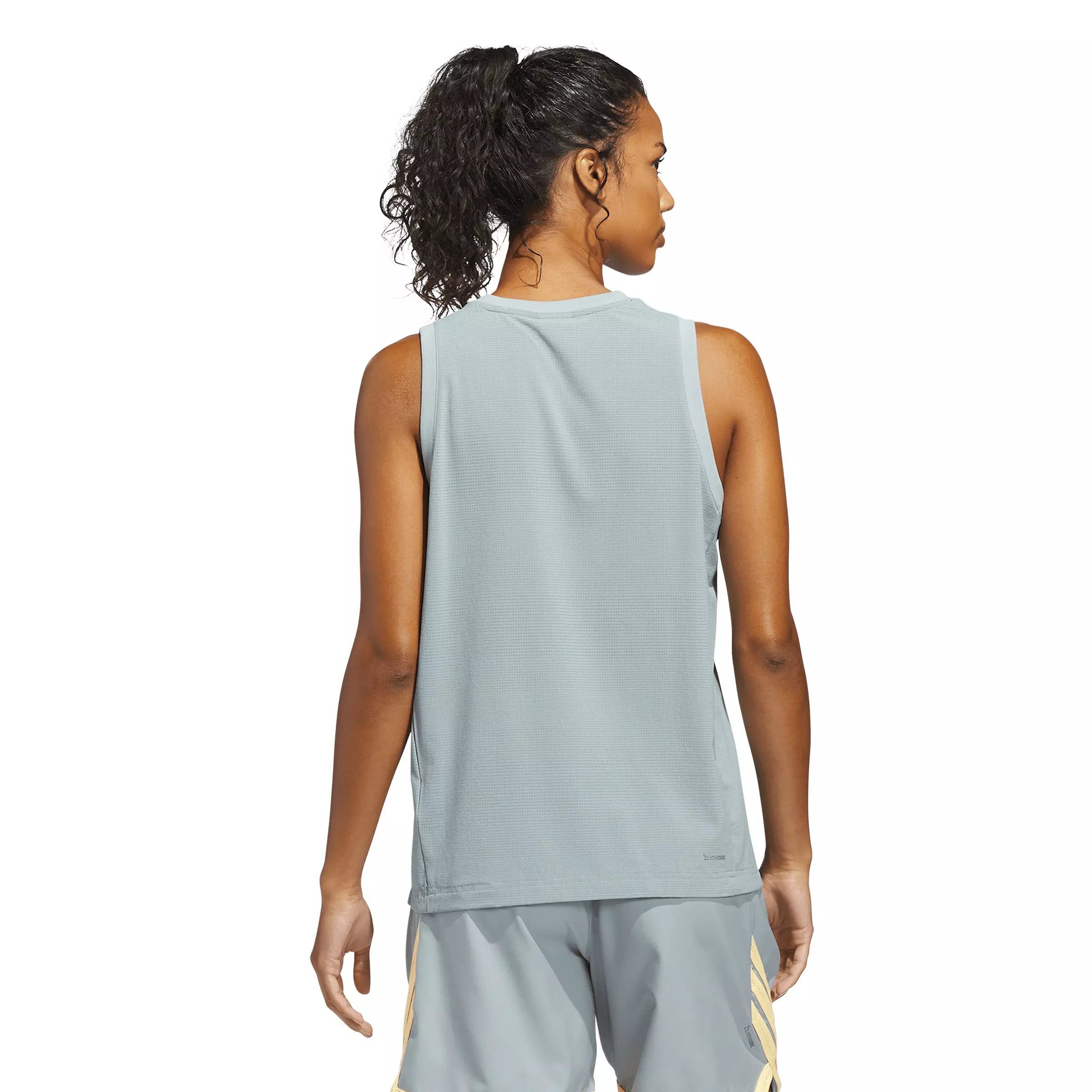 adidas Women's Select Woven Tank Top - Sage Green - SAGE GREEN