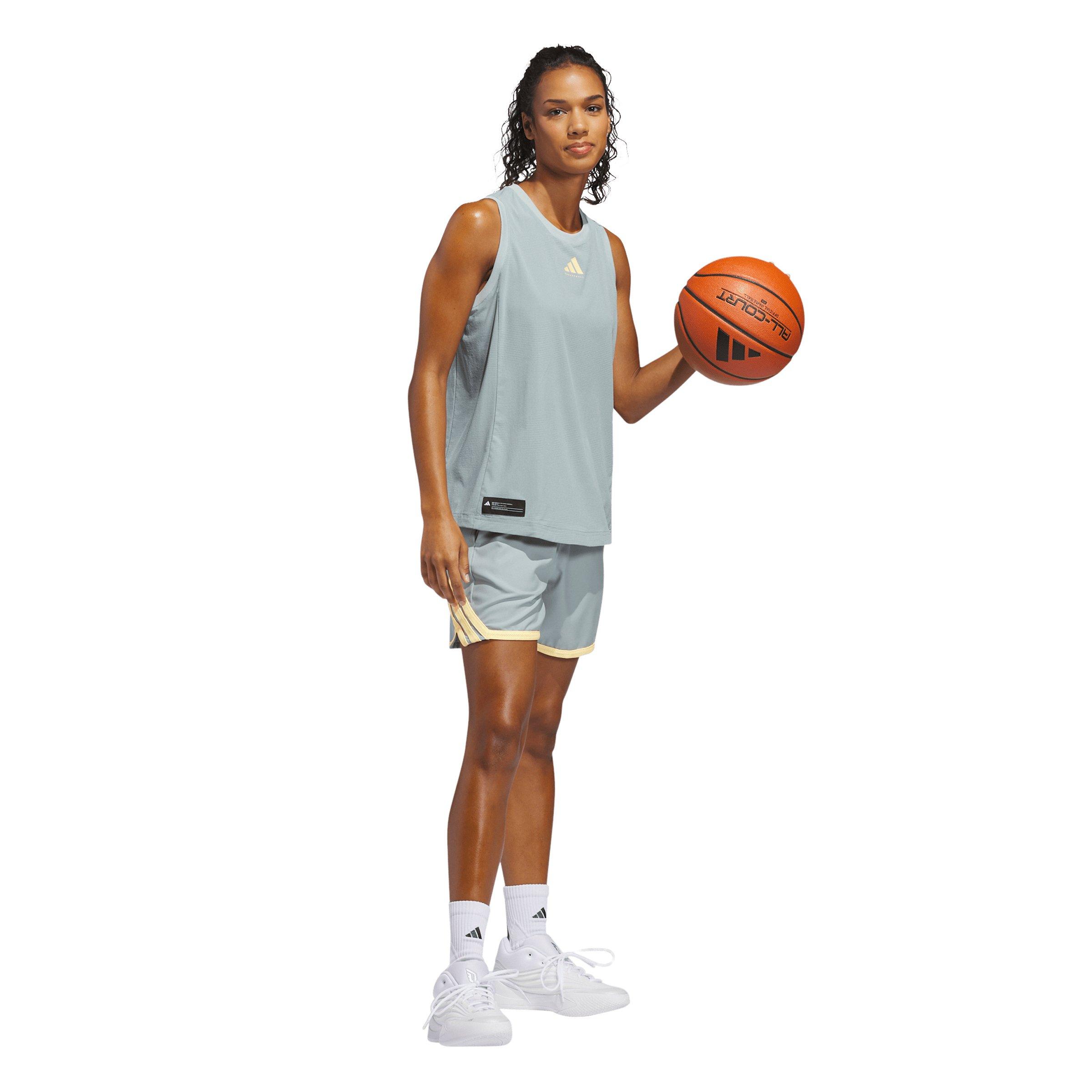 adidas Women's Select Woven Tank Top - Sage Green - SAGE GREEN Thumbnail View 5