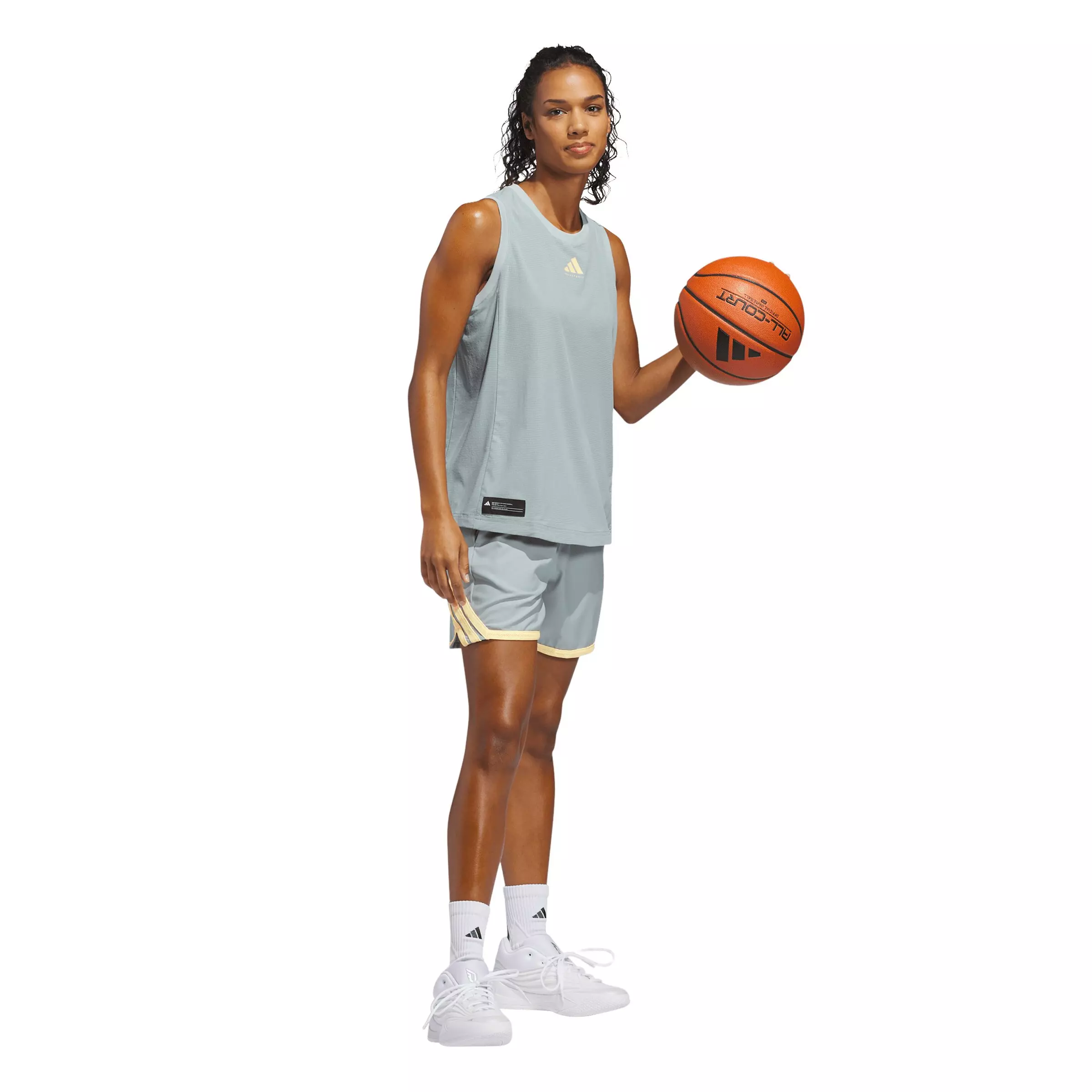 adidas Women's Select Woven Tank Top - Sage Green - SAGE GREEN