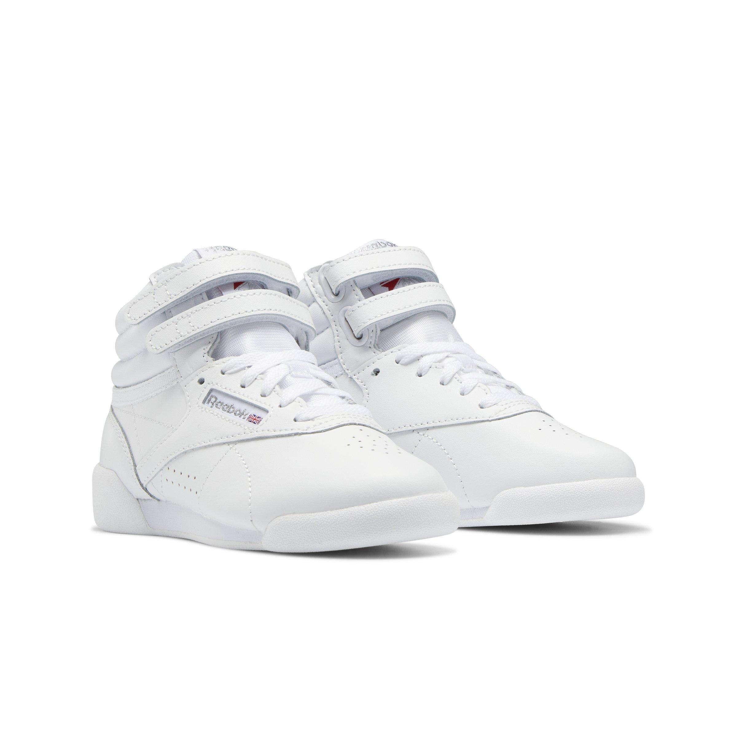 Reebok Freestyle Hi "White" Preschool Shoe - Hibbett | City Gear