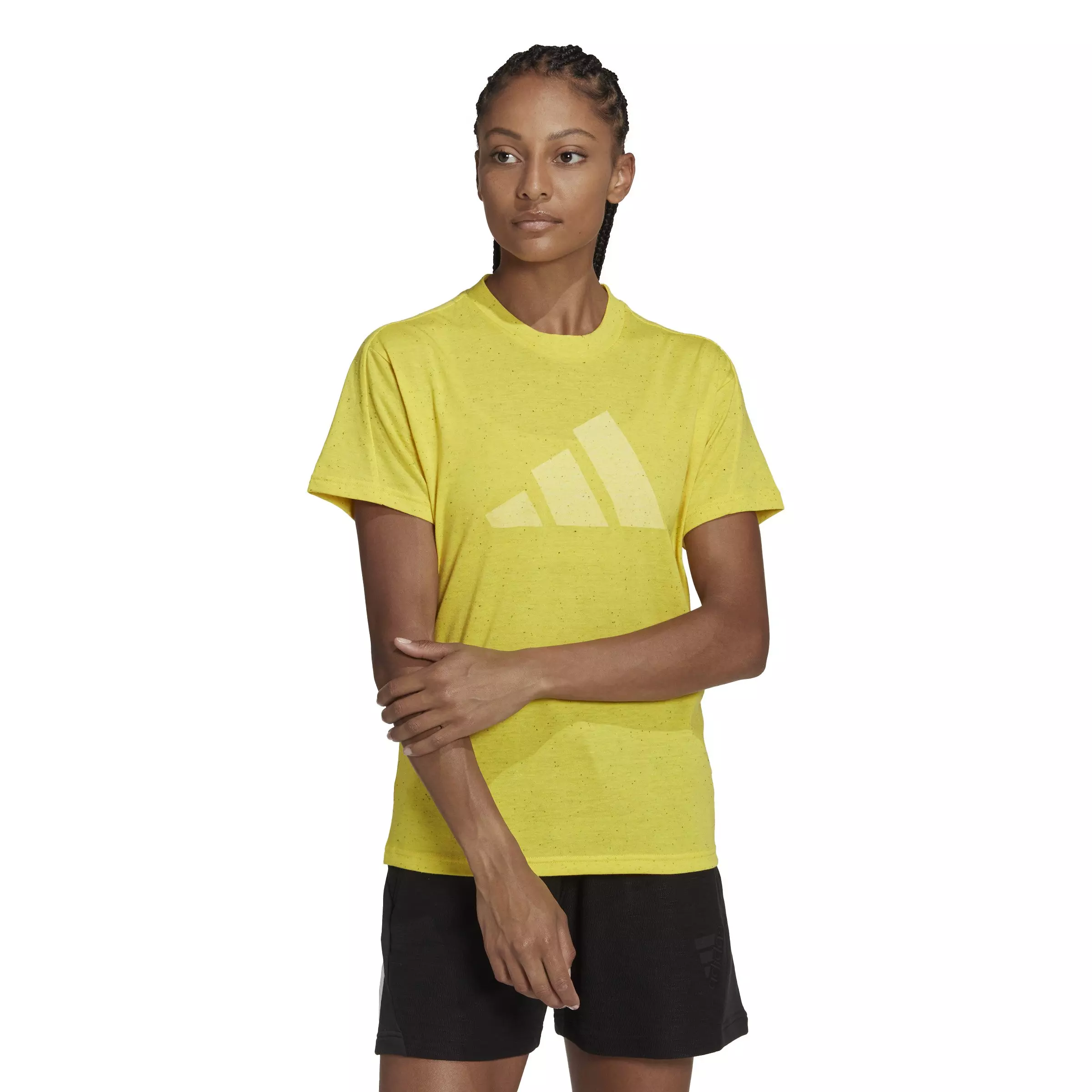 adidas Women's Sportswear Future Icons Winners 3.0 T-Shirt-Yellow - YELLOW