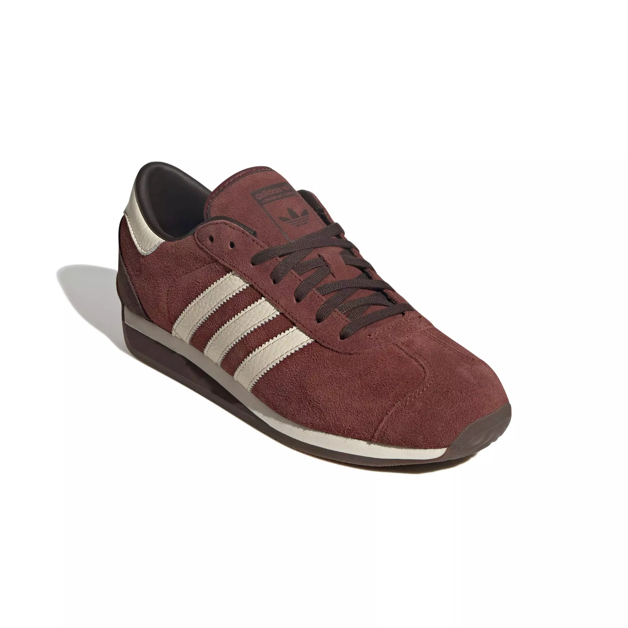 adidas Originals Country II "Fox Brown/Cream White/Dark Brown" Men's Shoe - BROWN/WHITE/DK BROWN