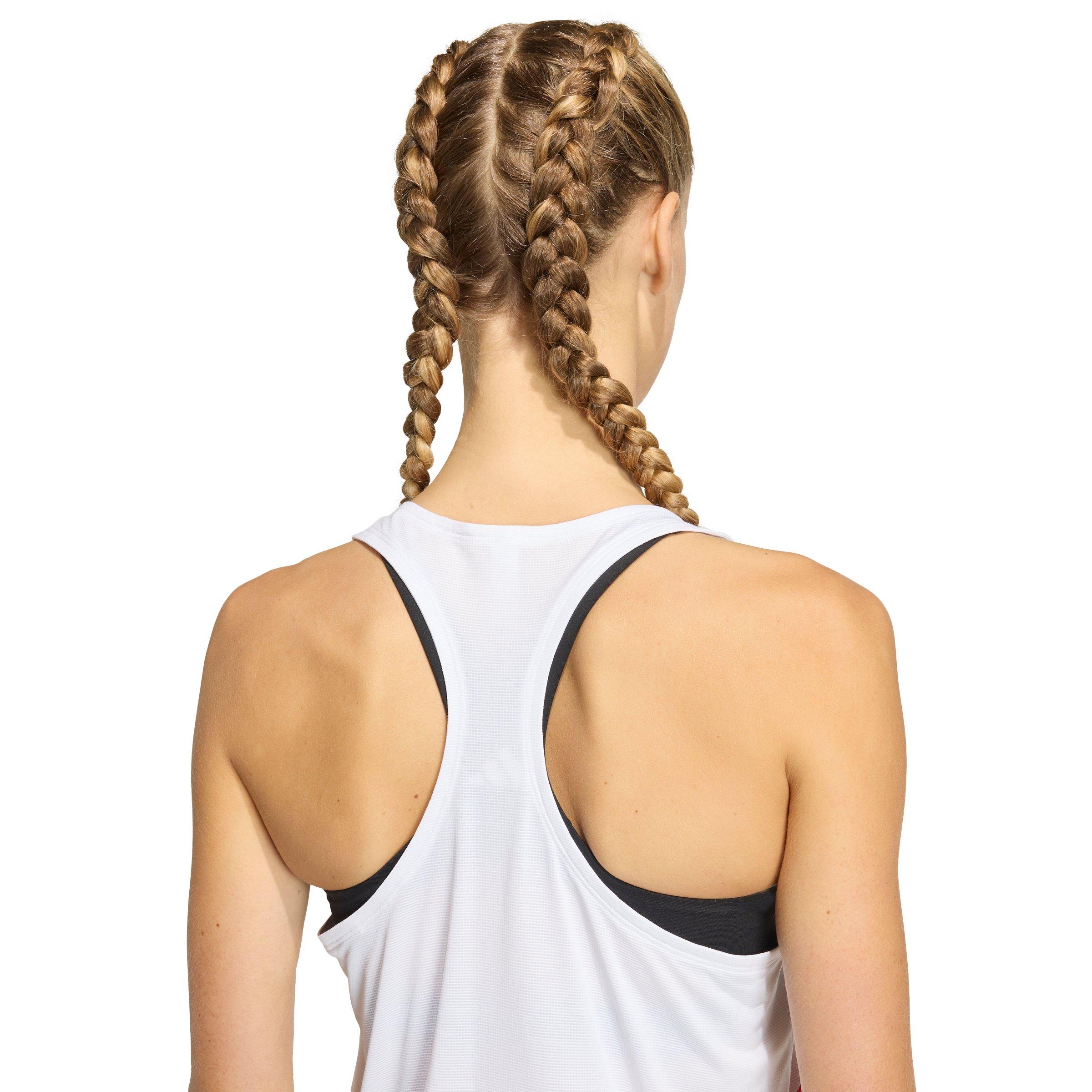 adidas Women's All-Time Classics Singlet - White/Red/Blue - WHITE/RED/BLUE Thumbnail View 4