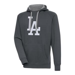 Antigua Men's Los Angeles Dodgers Chest Logo Victory Pullover Hoodie