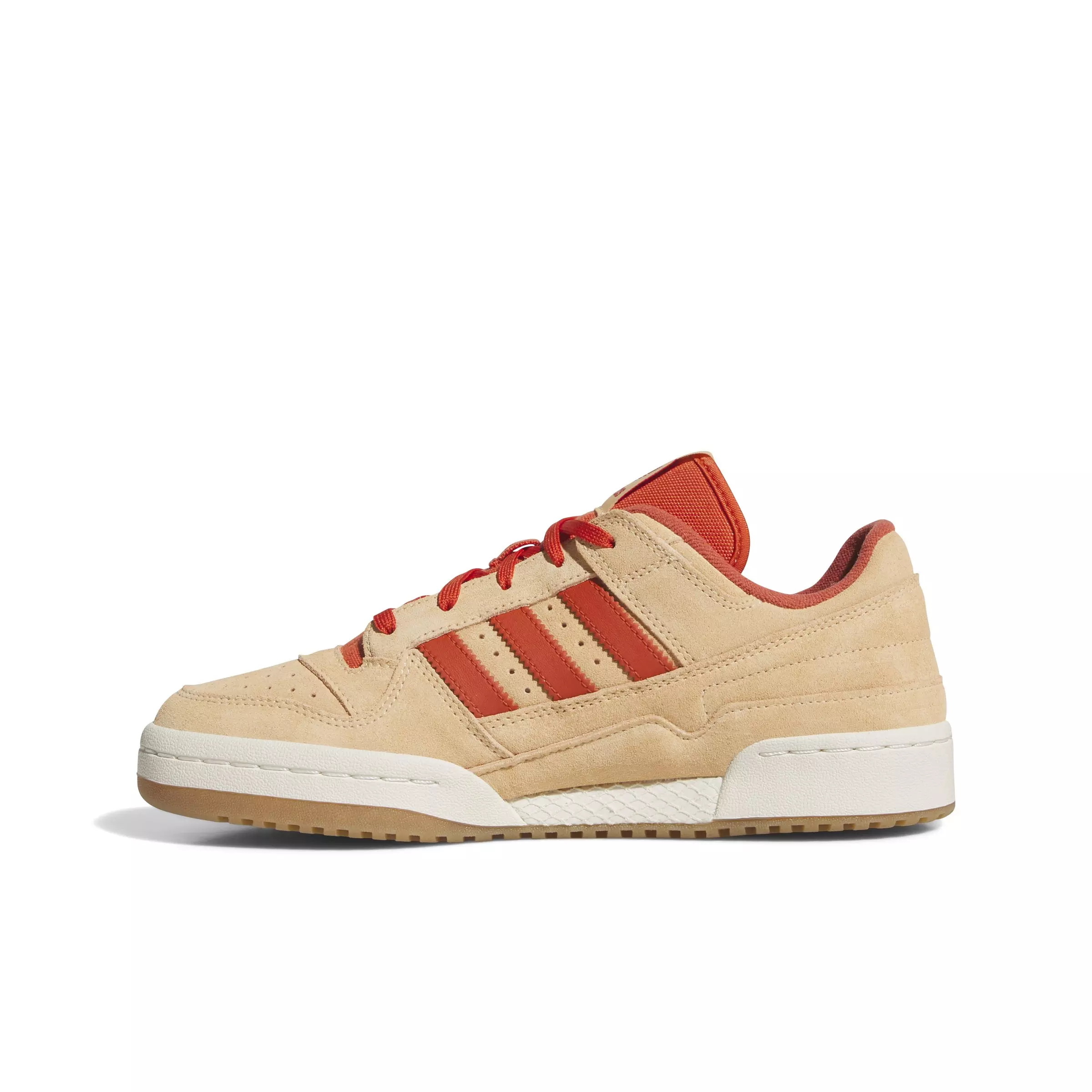 adidas Forum Low CL "Glow Orange/Preloved Red/Off White" Men's Shoe - ORANGE/RED/OFF WHITE
