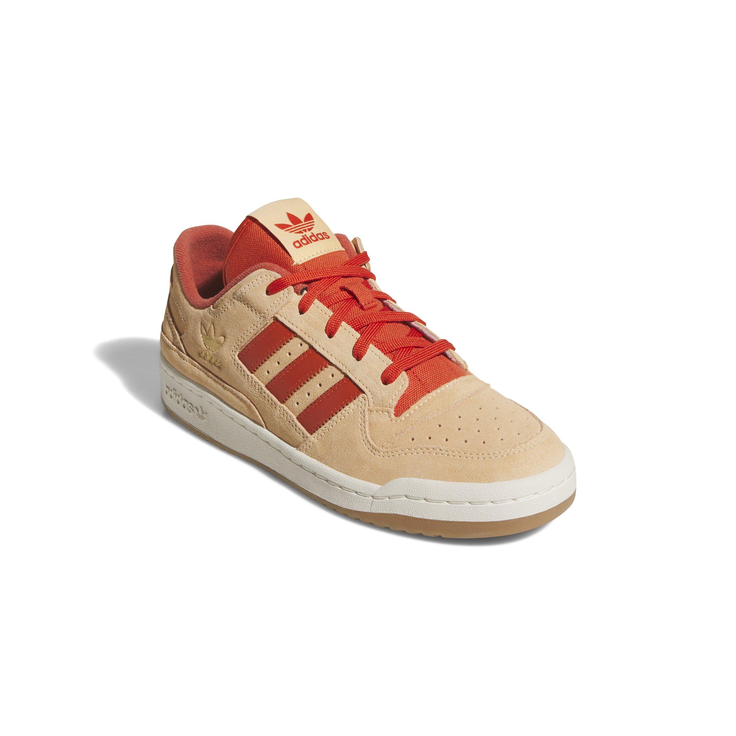 adidas Forum Low CL "Glow Orange/Preloved Red/Off White" Men's Shoe - ORANGE/RED/OFF WHITE Thumbnail View 3
