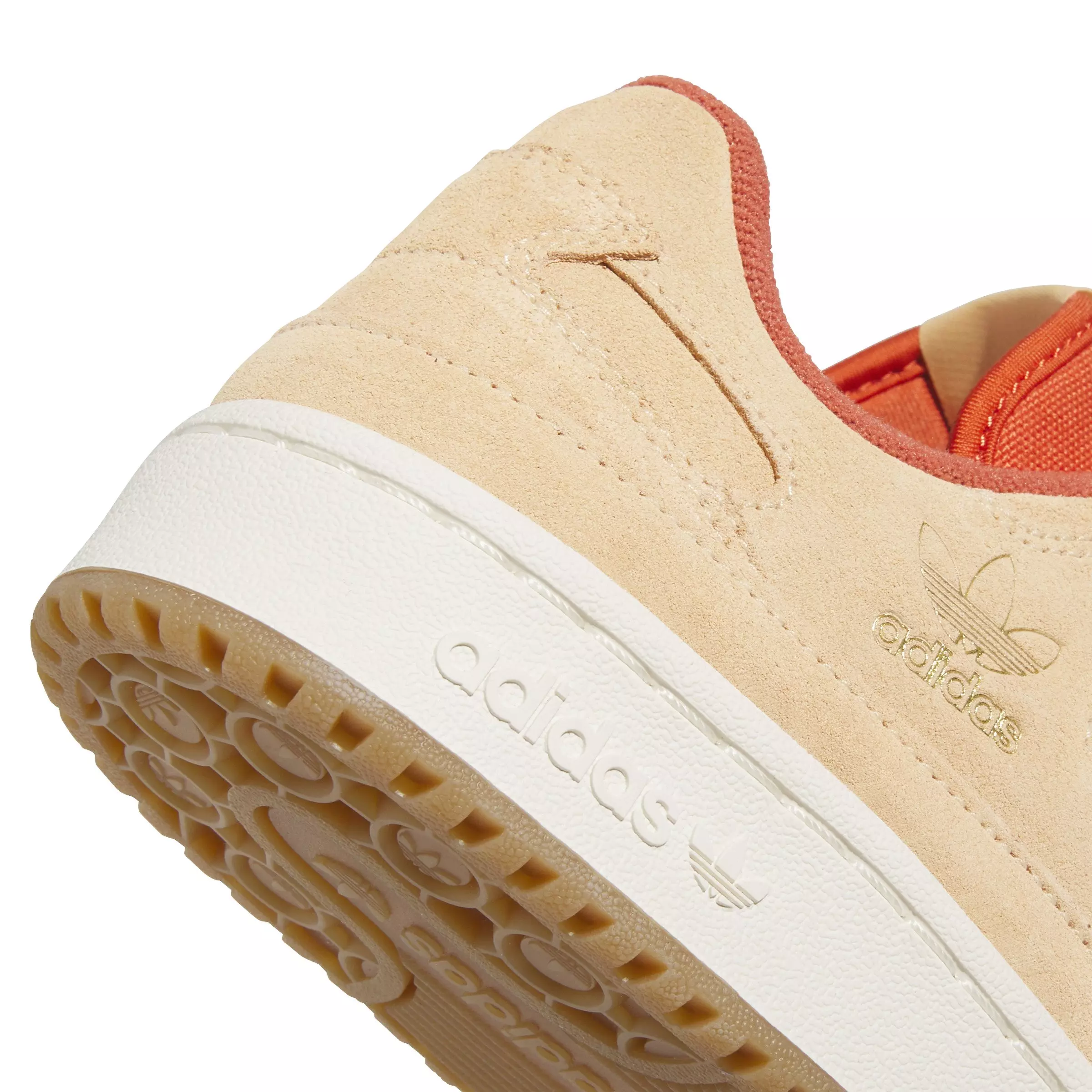 adidas Forum Low CL "Glow Orange/Preloved Red/Off White" Men's Shoe - ORANGE/RED/OFF WHITE