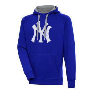 Antigua Men's New York Yankees Chest Logo Victory Pullover Hoodie
