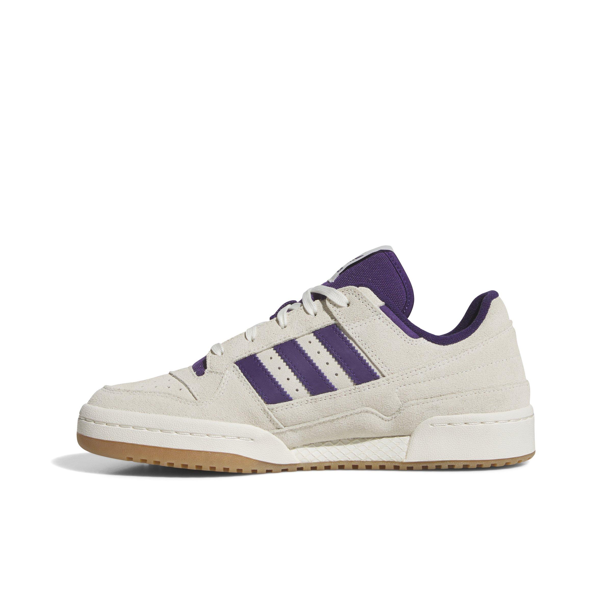 adidas Forum Low CL "Off White/Violet/Gum M2" Men's Shoe - OFF WHITE/VIOLET/GUM Thumbnail View 2