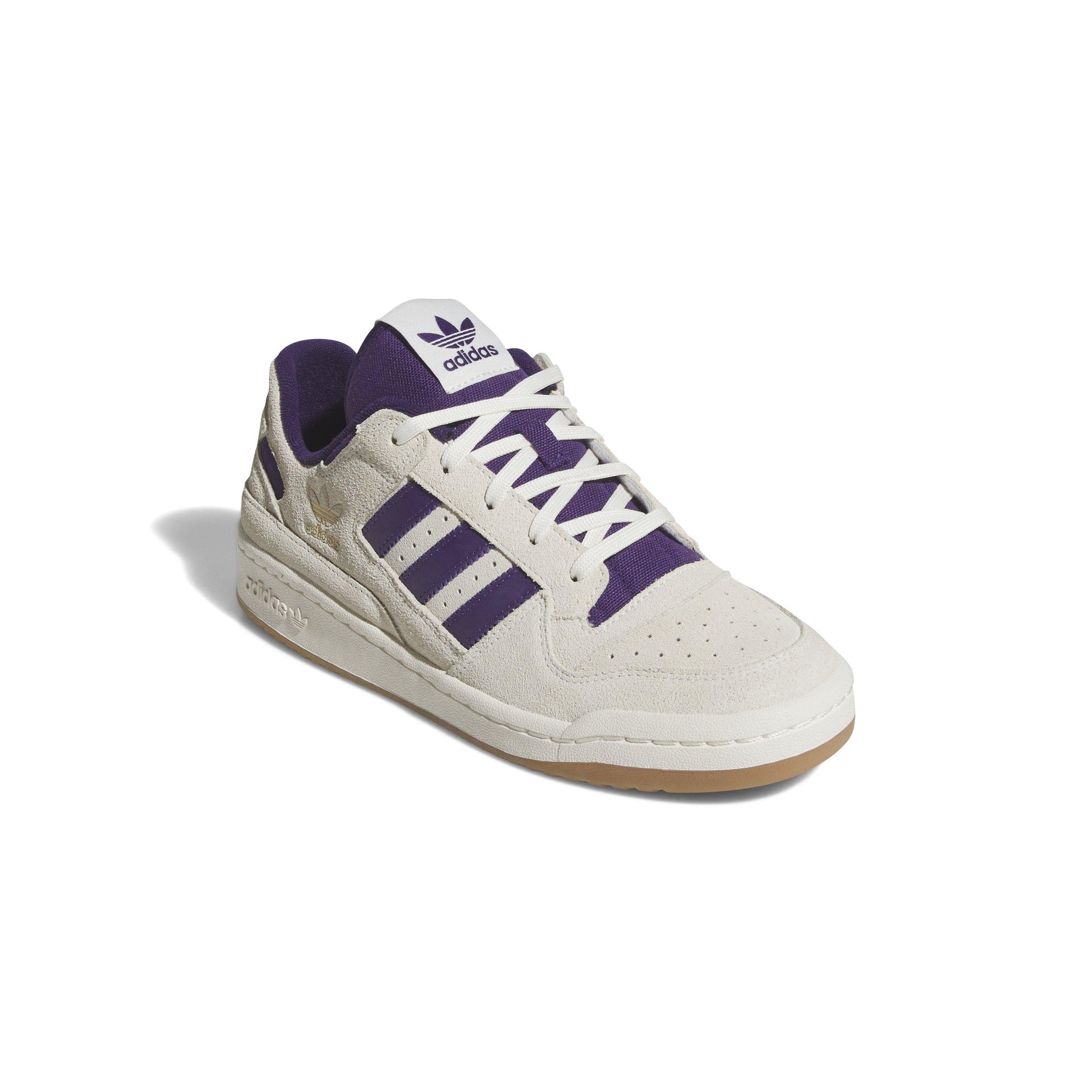 adidas Forum Low CL "Off White/Violet/Gum M2" Men's Shoe - OFF WHITE/VIOLET/GUM Thumbnail View 3