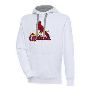 Antigua Men's St. Louis Cardinals Chest Logo Victory Pullover Hoodie
