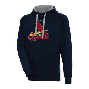 Antigua Men's St. Louis Cardinals Chest Logo Victory Pullover Hoodie
