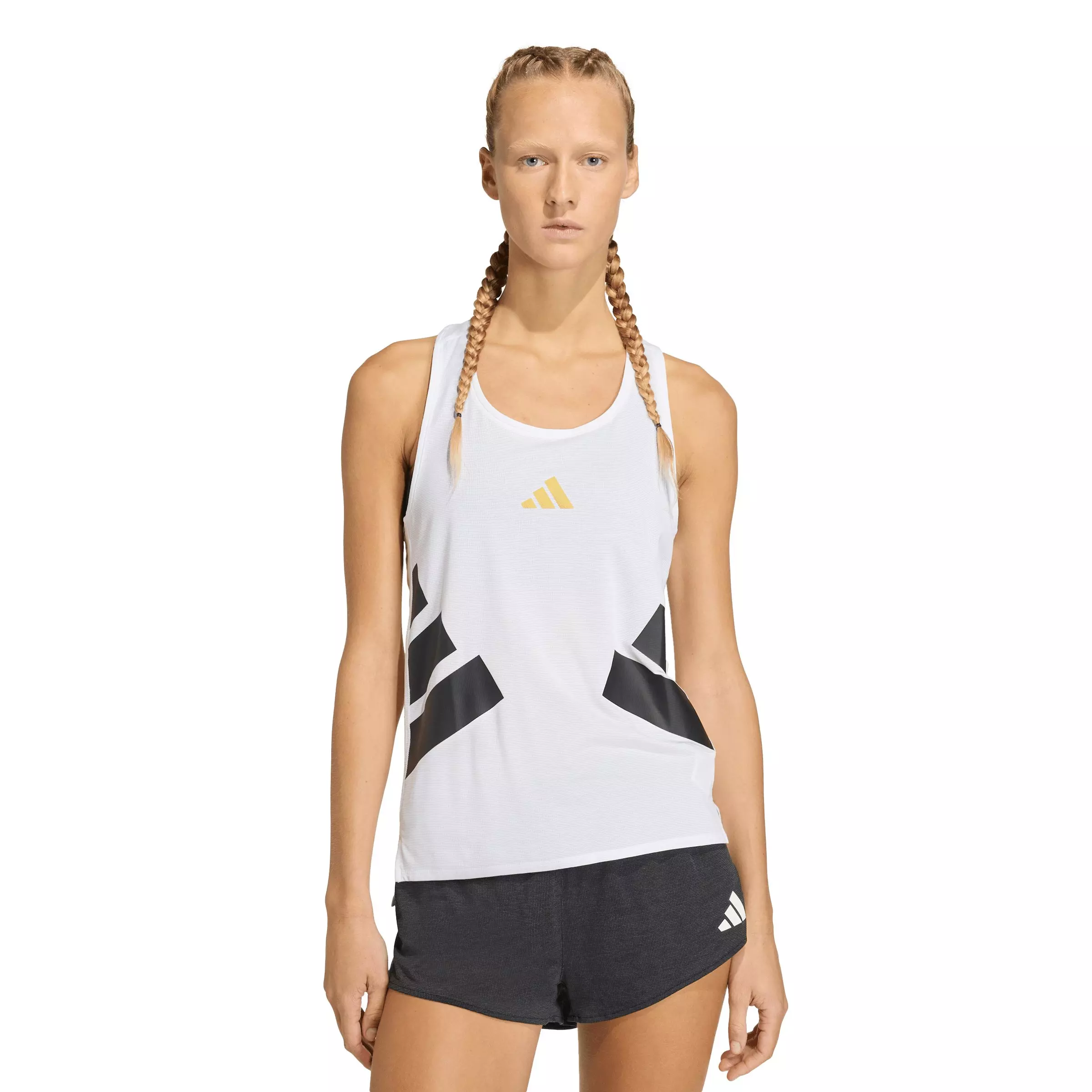 adidas Women's All-Time Classics Singlet - White/Black - WHITE/BLACK