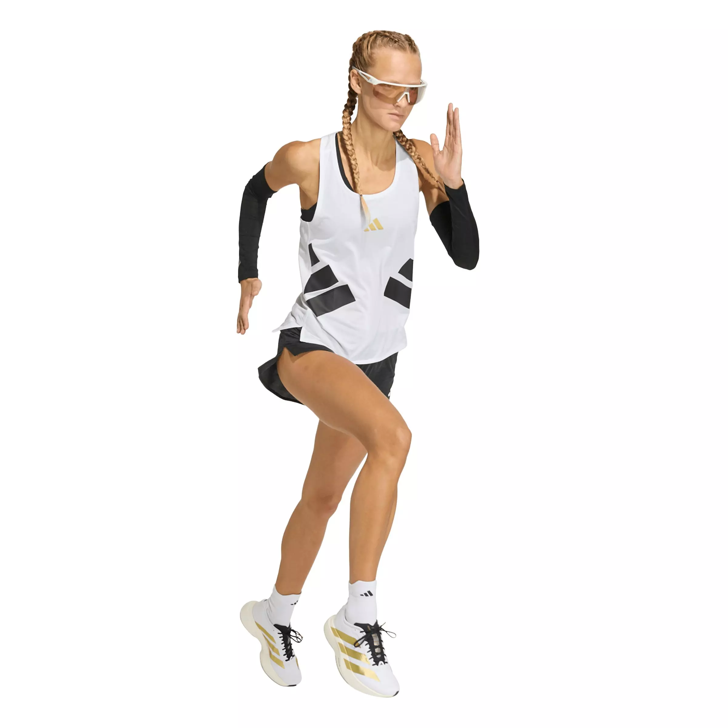 adidas Women's All-Time Classics Singlet - White/Black - WHITE/BLACK
