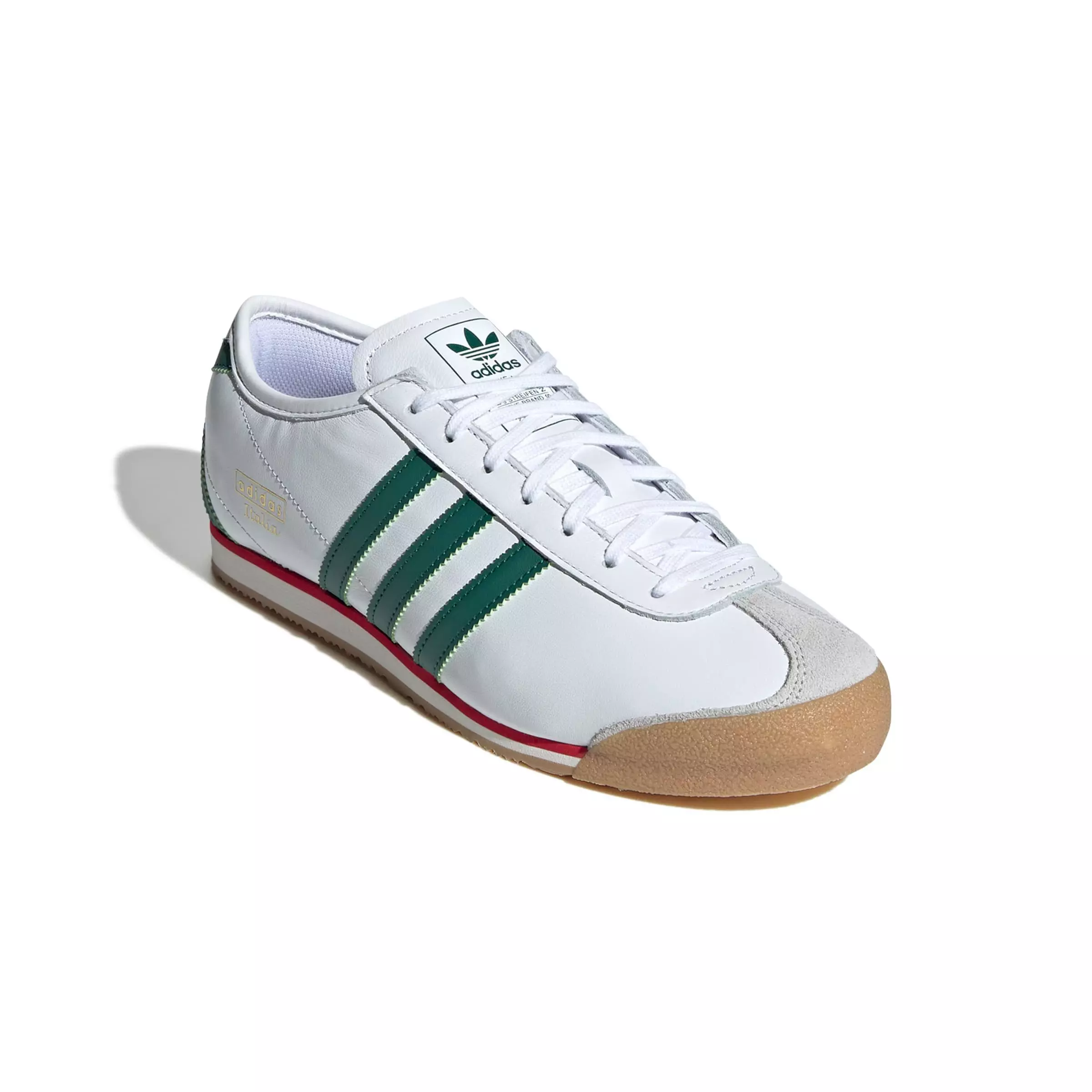 adidas Originals Italia 70s "Ftwr White/Collegiate Green/Gum 3" Men's Shoe - WHITE/GREEN/GUM