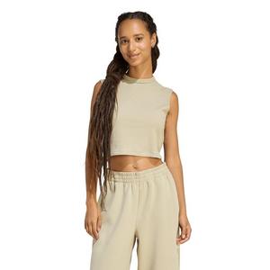 adidas Women's ALL SZN Rib Tank Top - Khaki