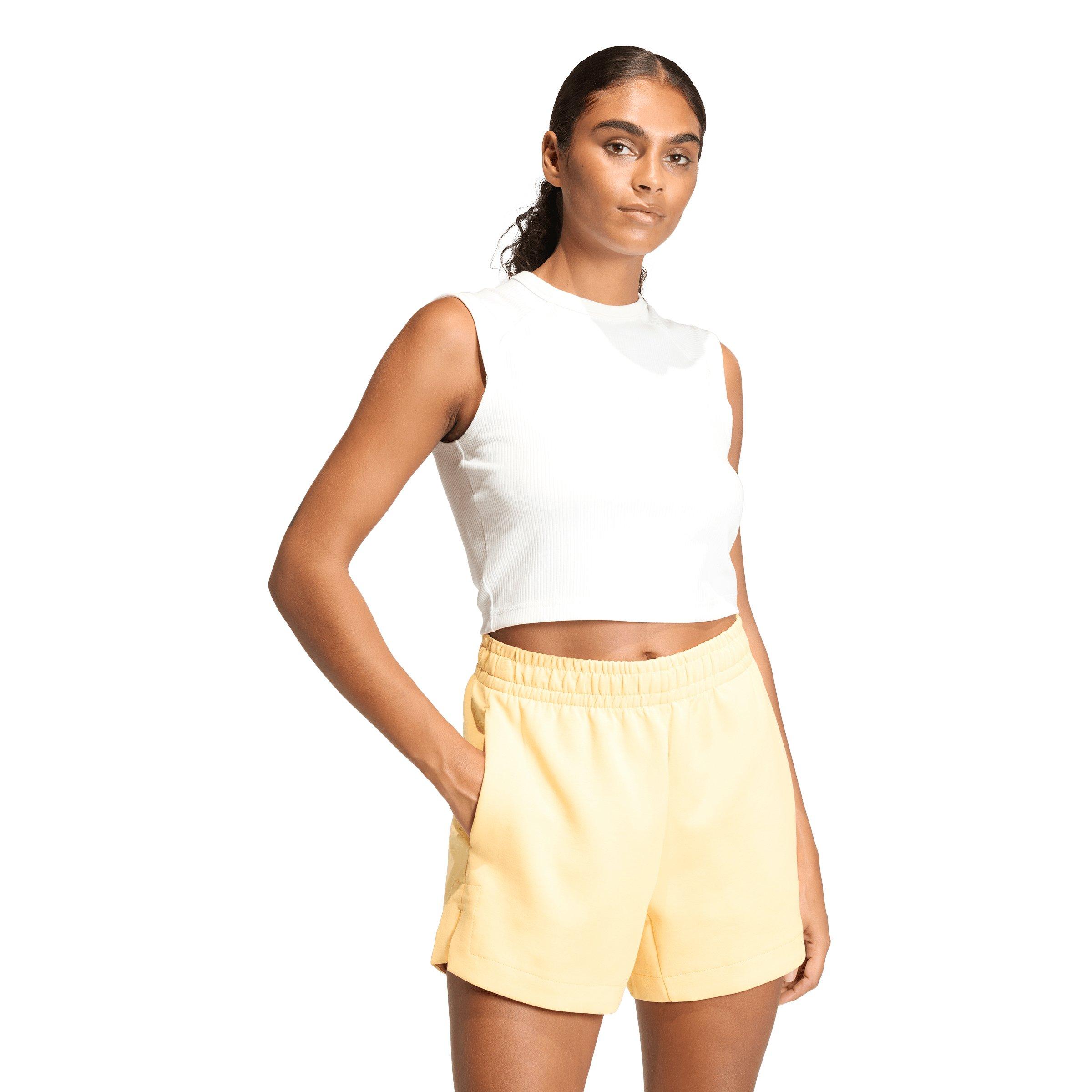 adidas Women's ALL SZN Rib Tank Top - Off-White - OFF-WHITE Thumbnail View 1