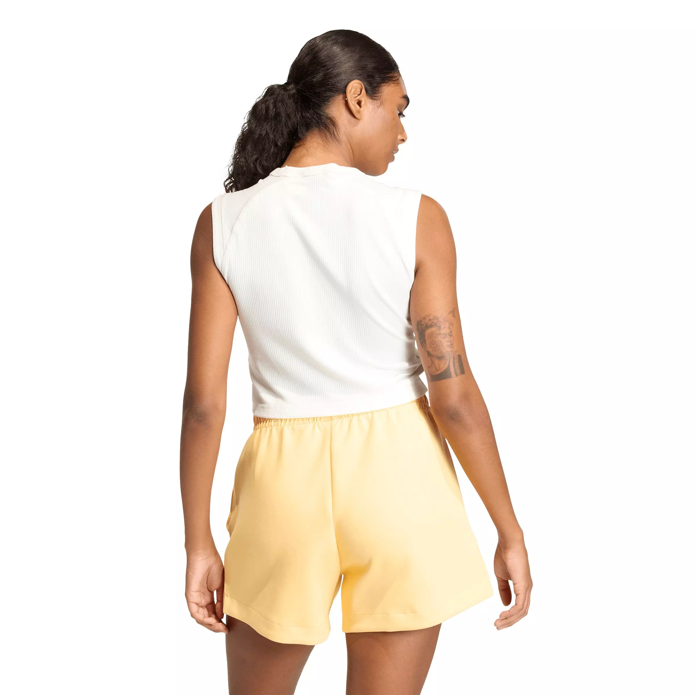 adidas Women's ALL SZN Rib Tank Top - Off-White - OFF-WHITE