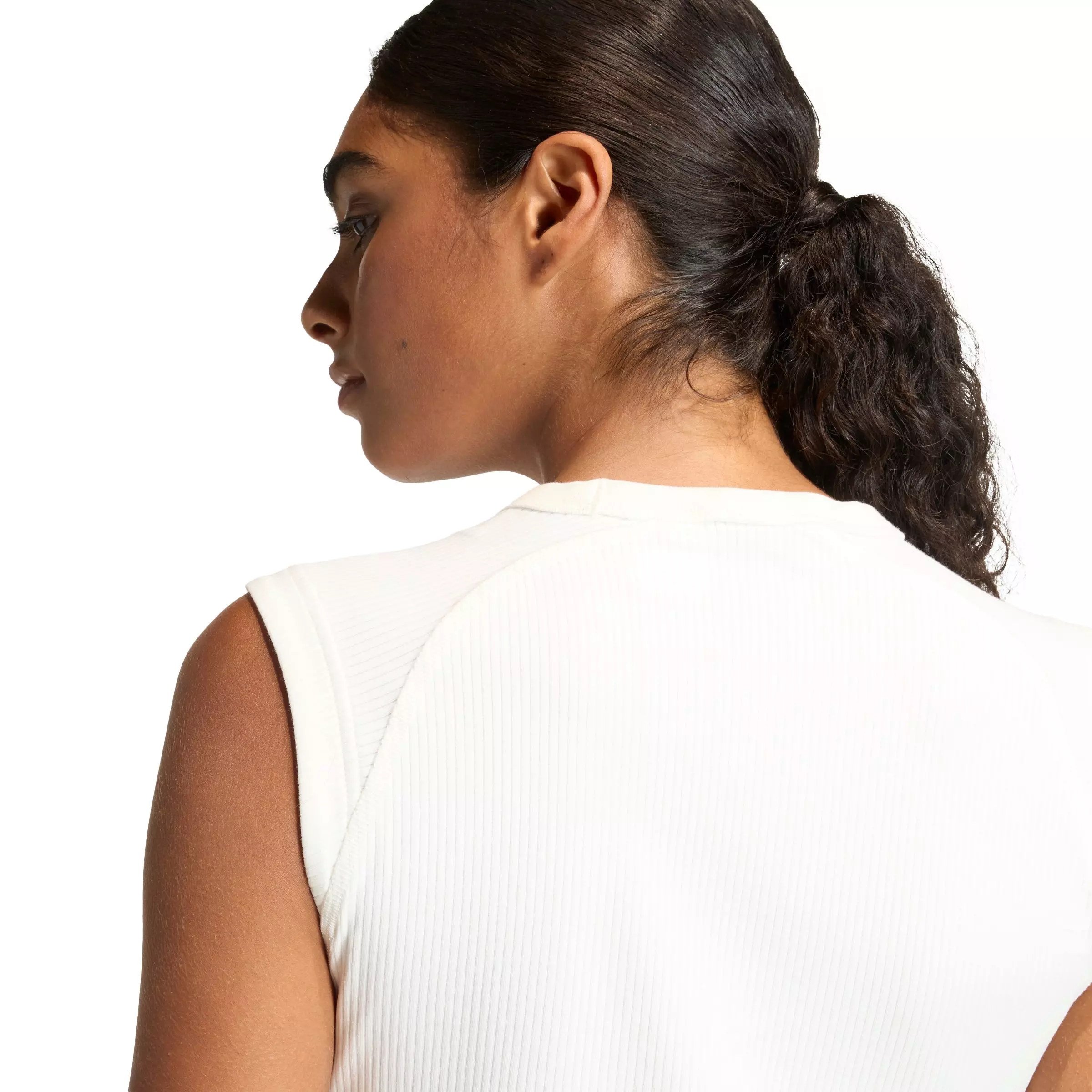 adidas Women's ALL SZN Rib Tank Top - Off-White - OFF-WHITE