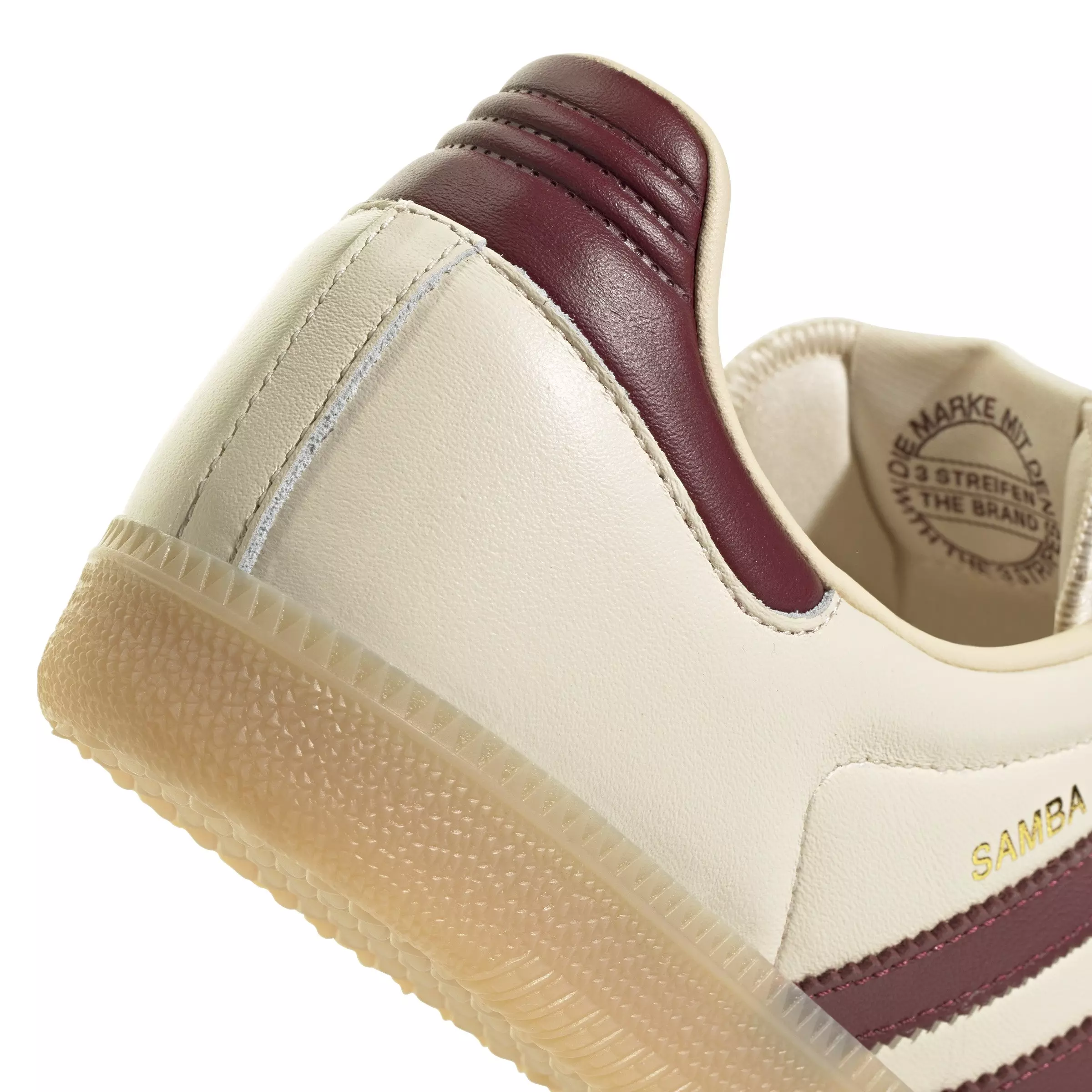 adidas Originals Samba OG "Wonder White/Shadow Red/Gum 3" Men's Shoe - WHITE/RED/GUM