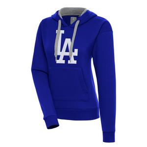 Antigua Women's Los Angeles Dodgers Victory Pullover Hoodie