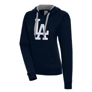 Antigua Women's Los Angeles Dodgers Victory Pullover Hoodie