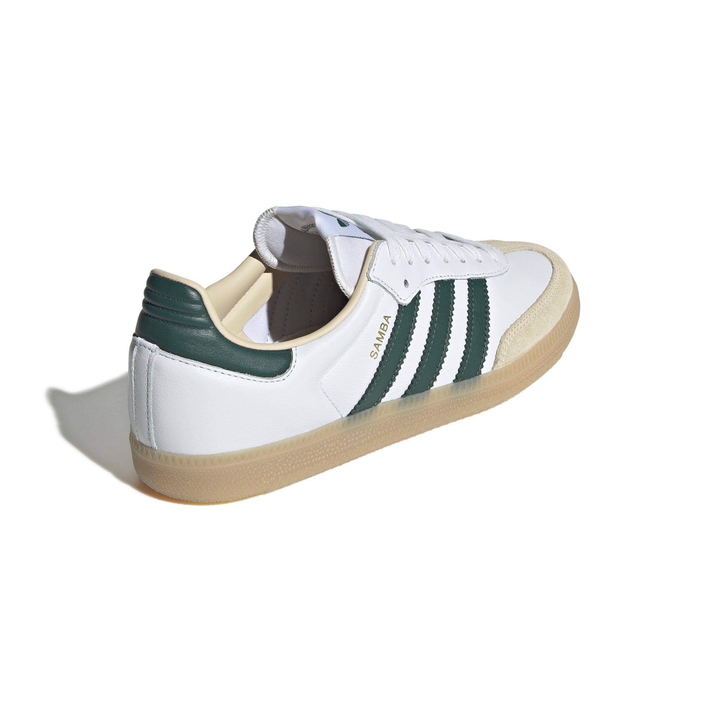 adidas gazelle silver green womens adidas Originals Womens Samba OG - Off White/Green/Haze Green - Trainers