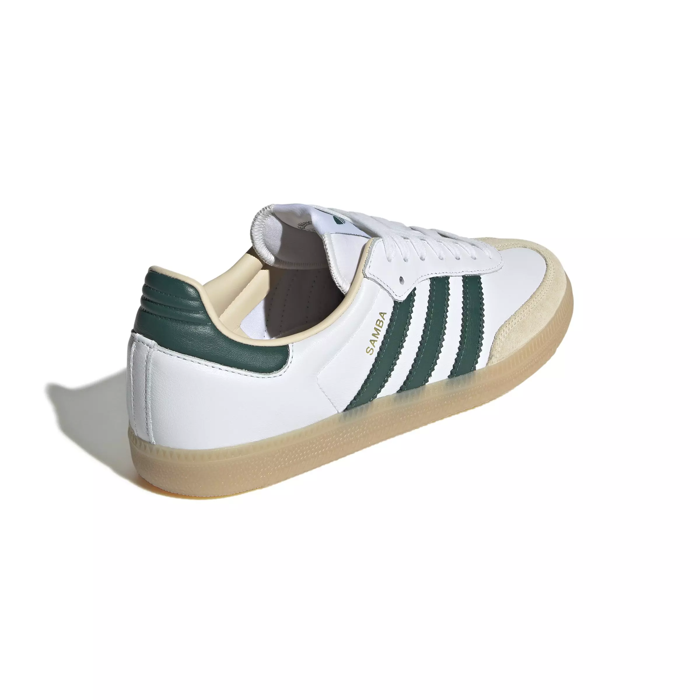adidas Originals Samba OG "Ftwr White/Collegiate Green/Gum 3" Men's Shoe - WHITE/GREEN/GUM