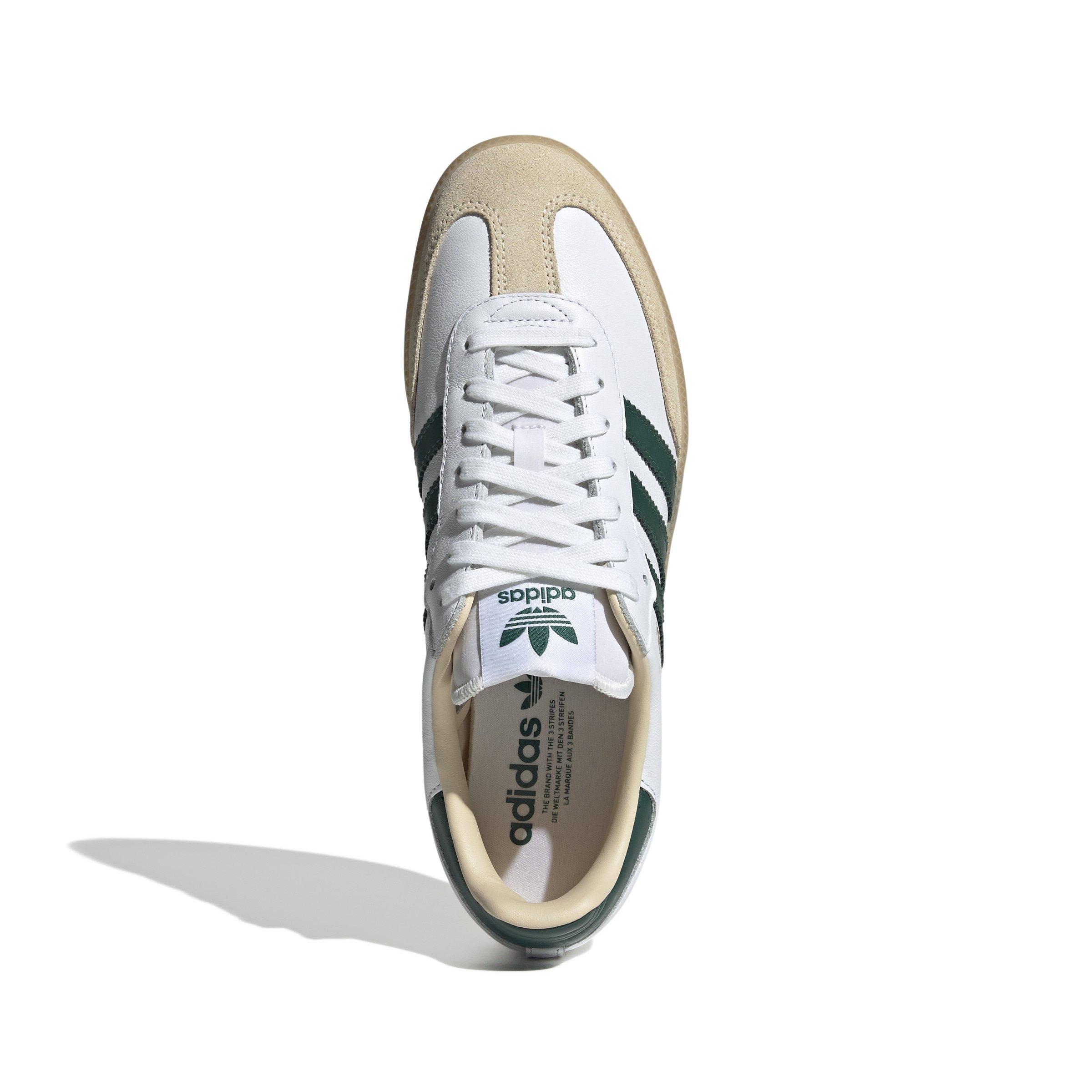 adidas Originals Samba OG "Ftwr White/Collegiate Green/Gum 3" Men's Shoe - WHITE/GREEN/GUM Thumbnail View 5