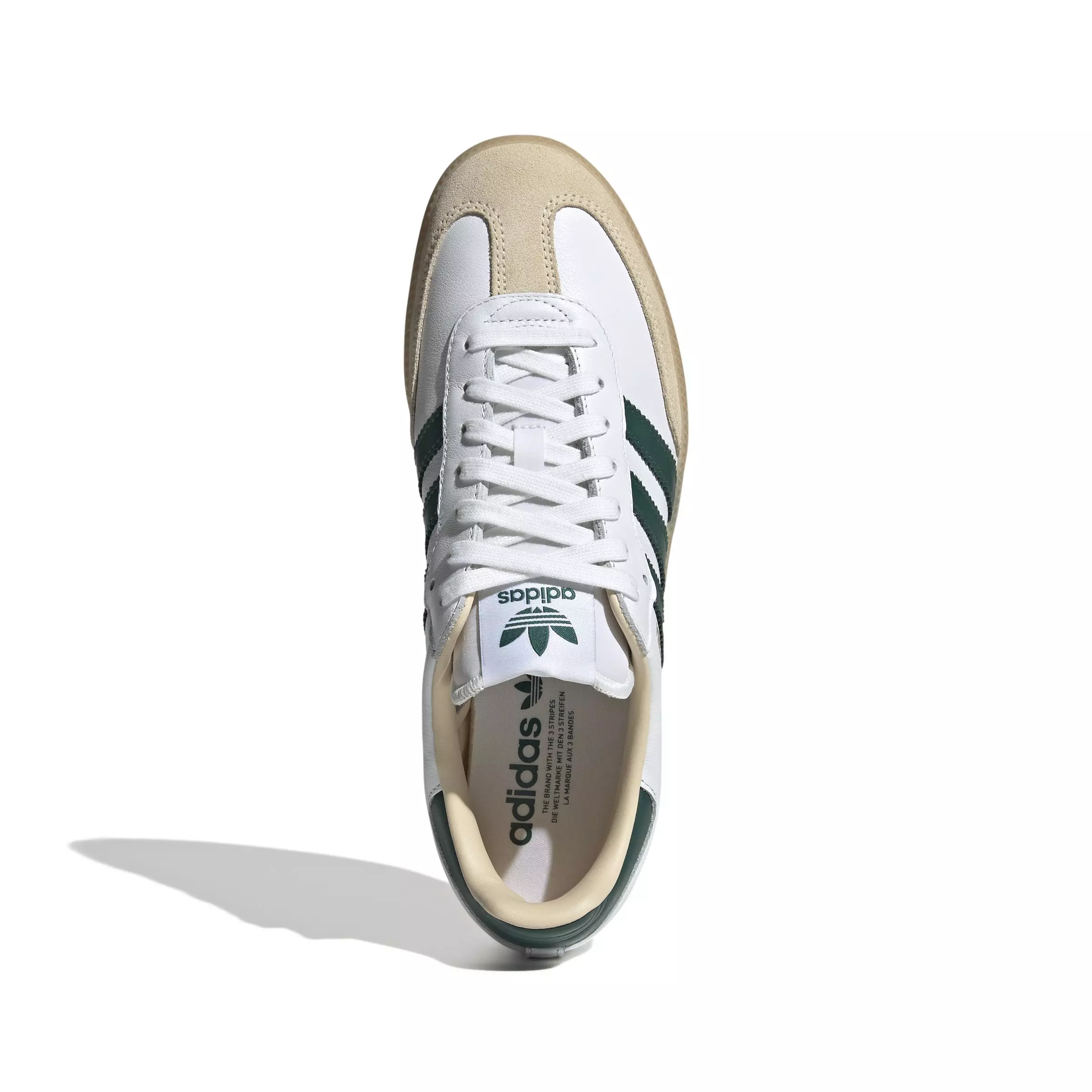 adidas Originals Samba OG "Ftwr White/Collegiate Green/Gum 3" Men's Shoe - WHITE/GREEN/GUM