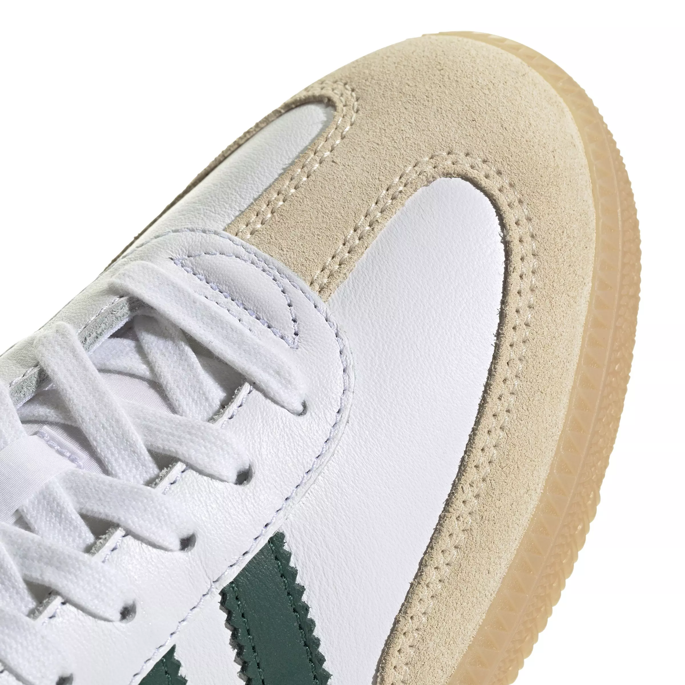 adidas Originals Samba OG "Ftwr White/Collegiate Green/Gum 3" Men's Shoe - WHITE/GREEN/GUM