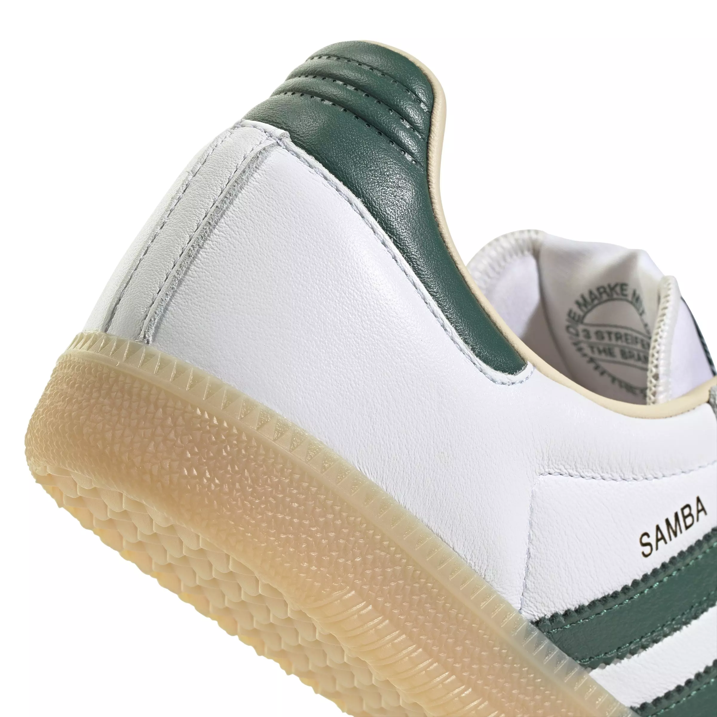 adidas Originals Samba OG "Ftwr White/Collegiate Green/Gum 3" Men's Shoe - WHITE/GREEN/GUM