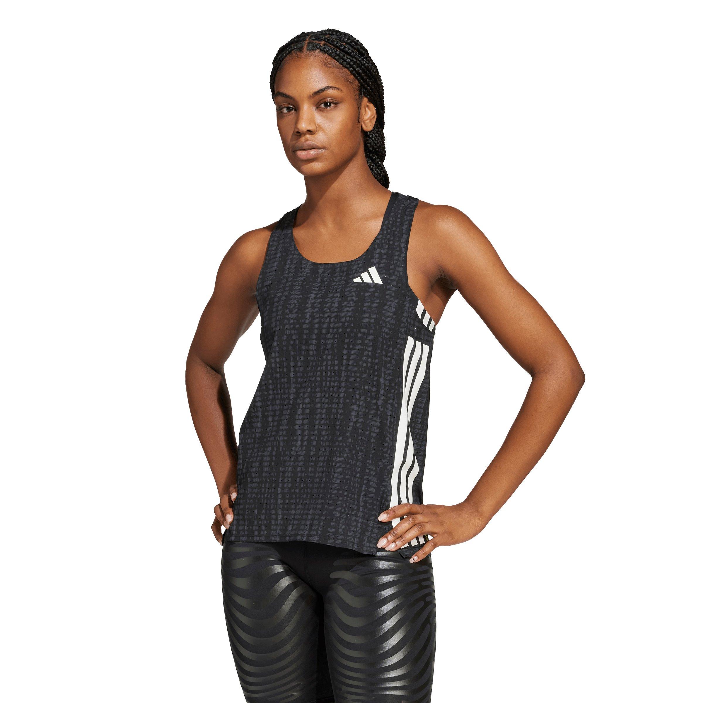 adidas Women's Adizero Running Singlet - Carbon - CARBON Thumbnail View 1
