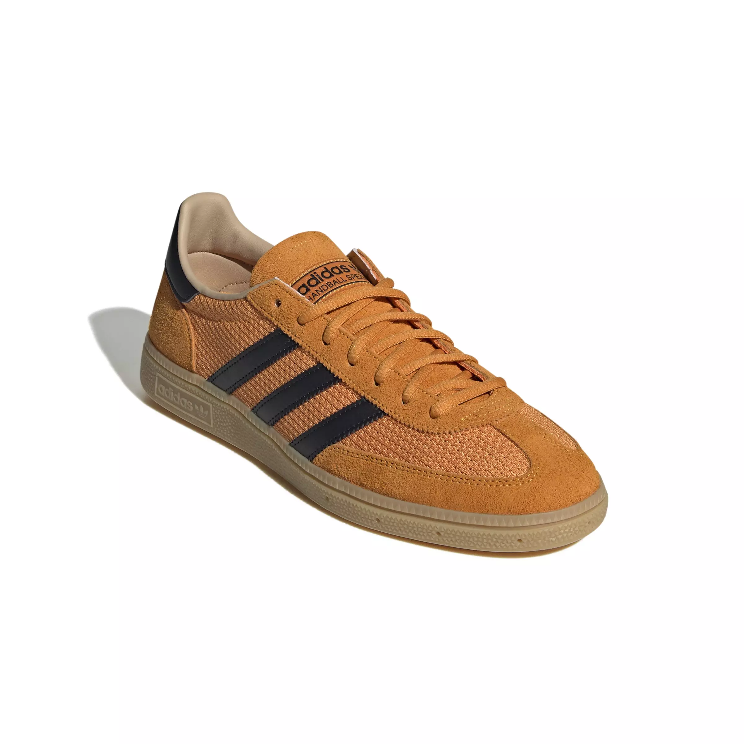 adidas Originals Handball Spezial "Crew Orange/Core Black/Warm Sandstone" Men's Shoe - ORANGE/BLACK/SANDSTONE