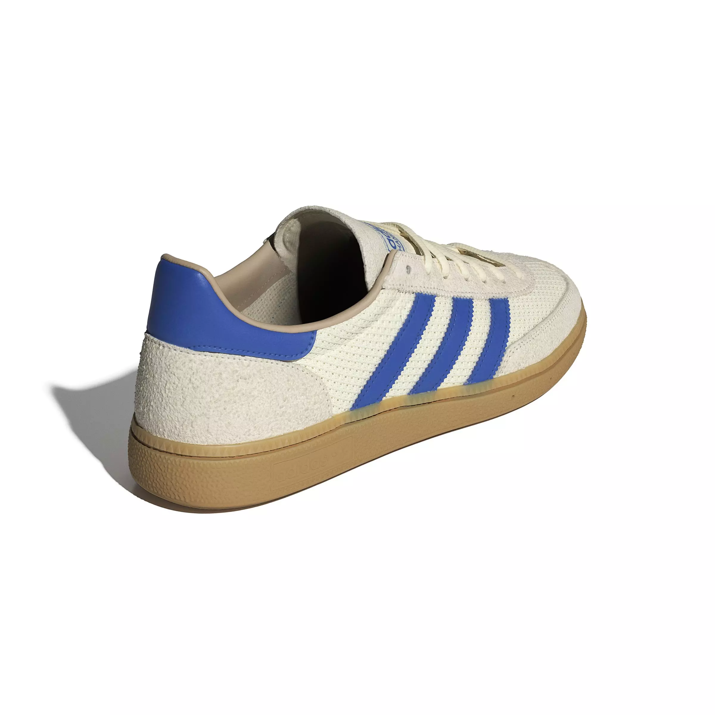 adidas Originals Handball Spezial "Cream White/Blue/Warm Sandstone" Men's Shoe - WHITE/BLUE/SANDSTONE