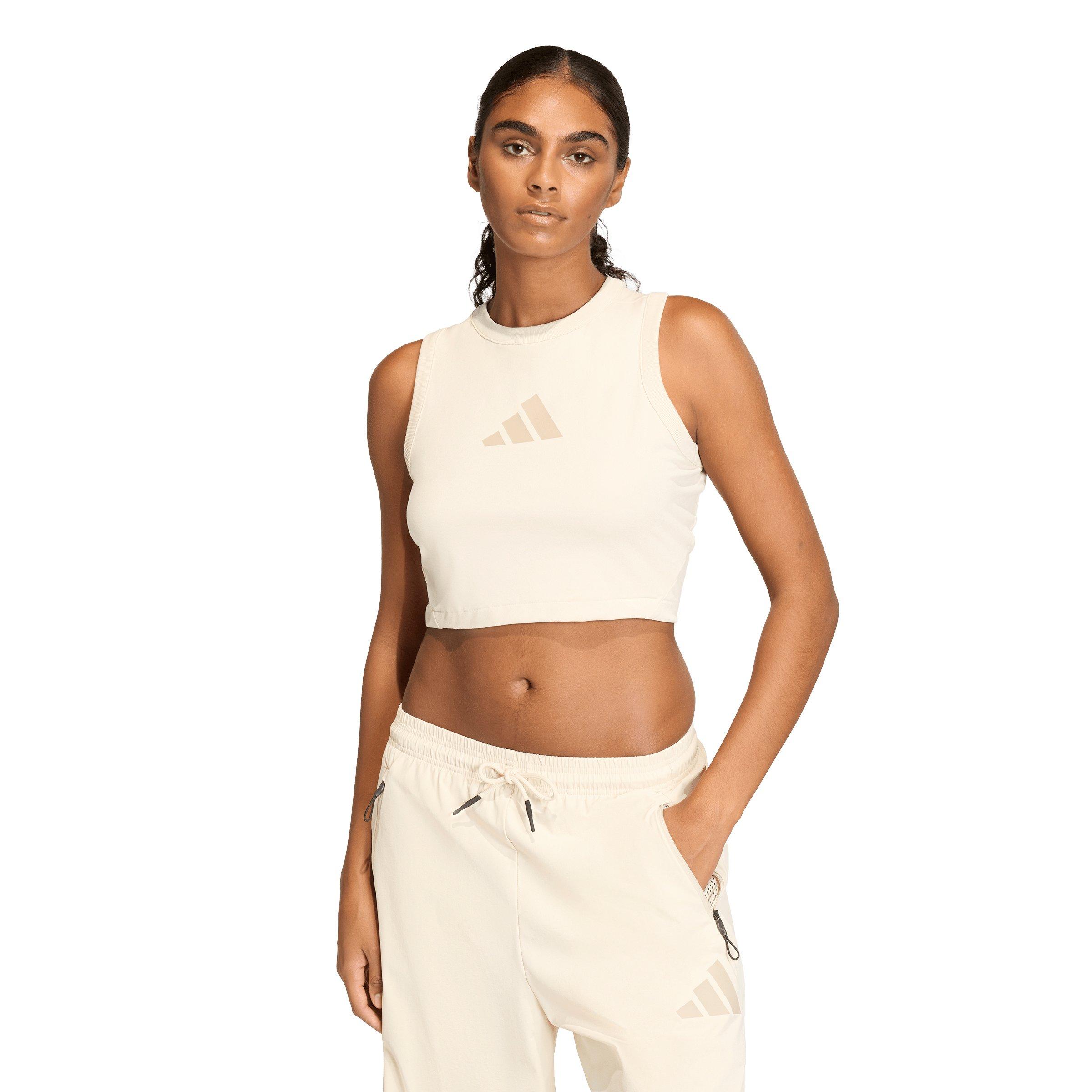 adidas Women's Z.N.E. Tank Top - Beige - BEIGE Thumbnail View 1