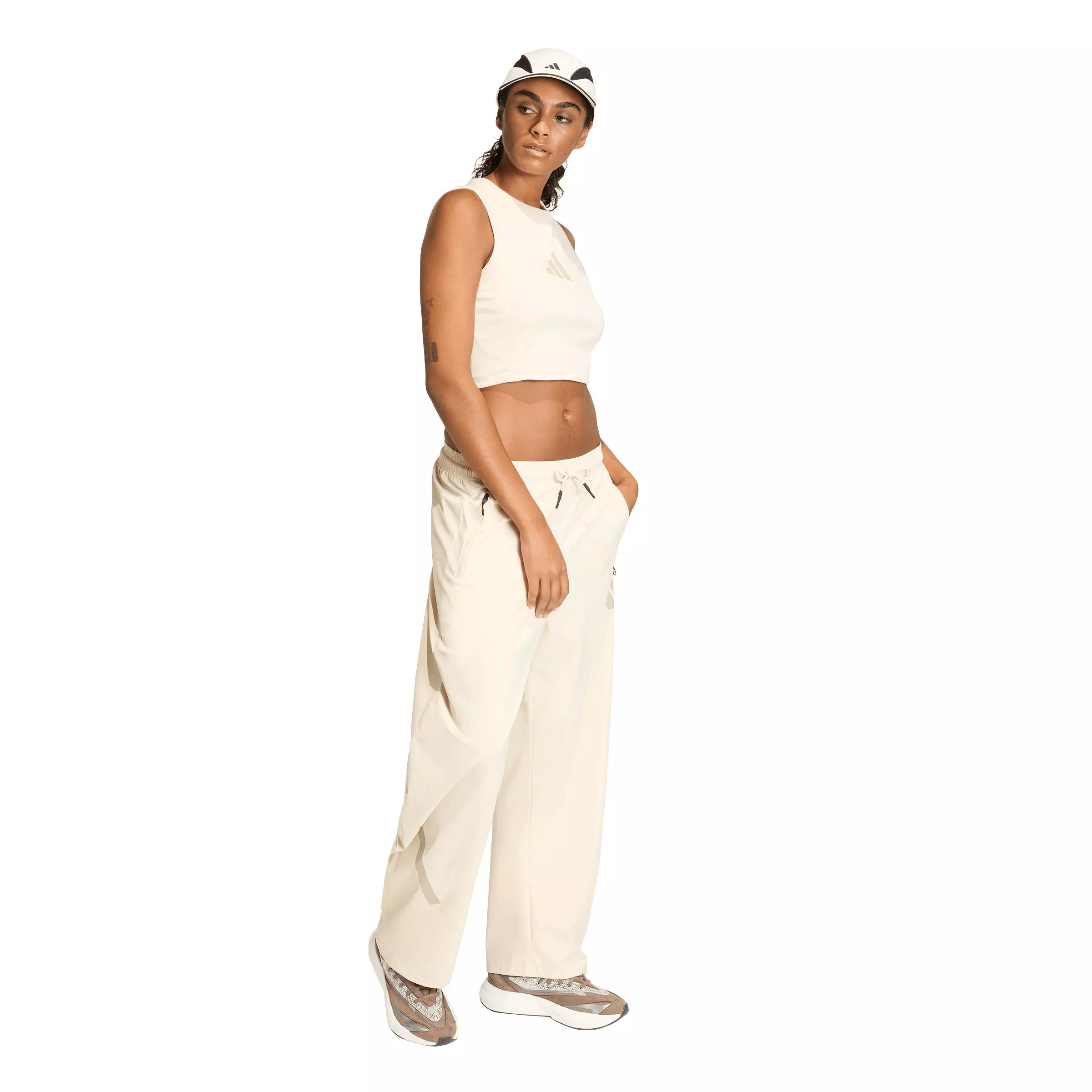 adidas Women's Z.N.E. Tank Top - Beige - BEIGE