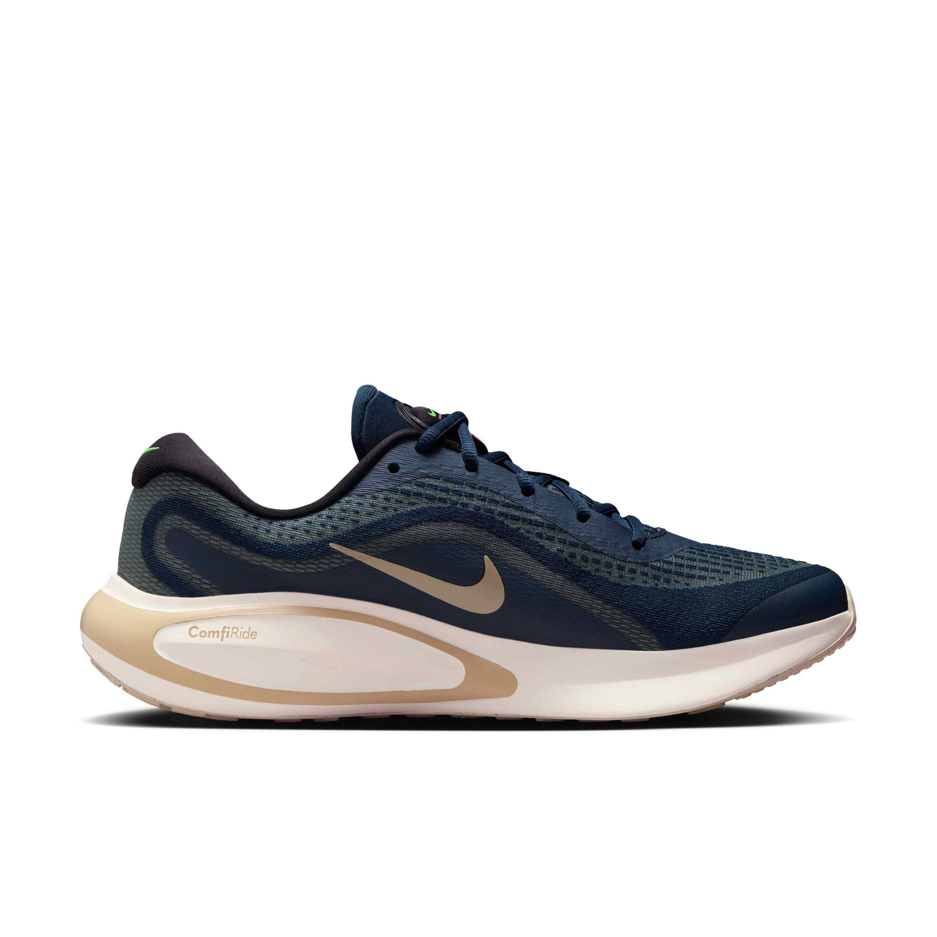 Nike Journey Run "Armory Navy/Green Strike/Pale Ivory/Desert Khaki" Men's Running Shoe - NAVY/GREEN/IVORY/KHAKI Thumbnail View 1
