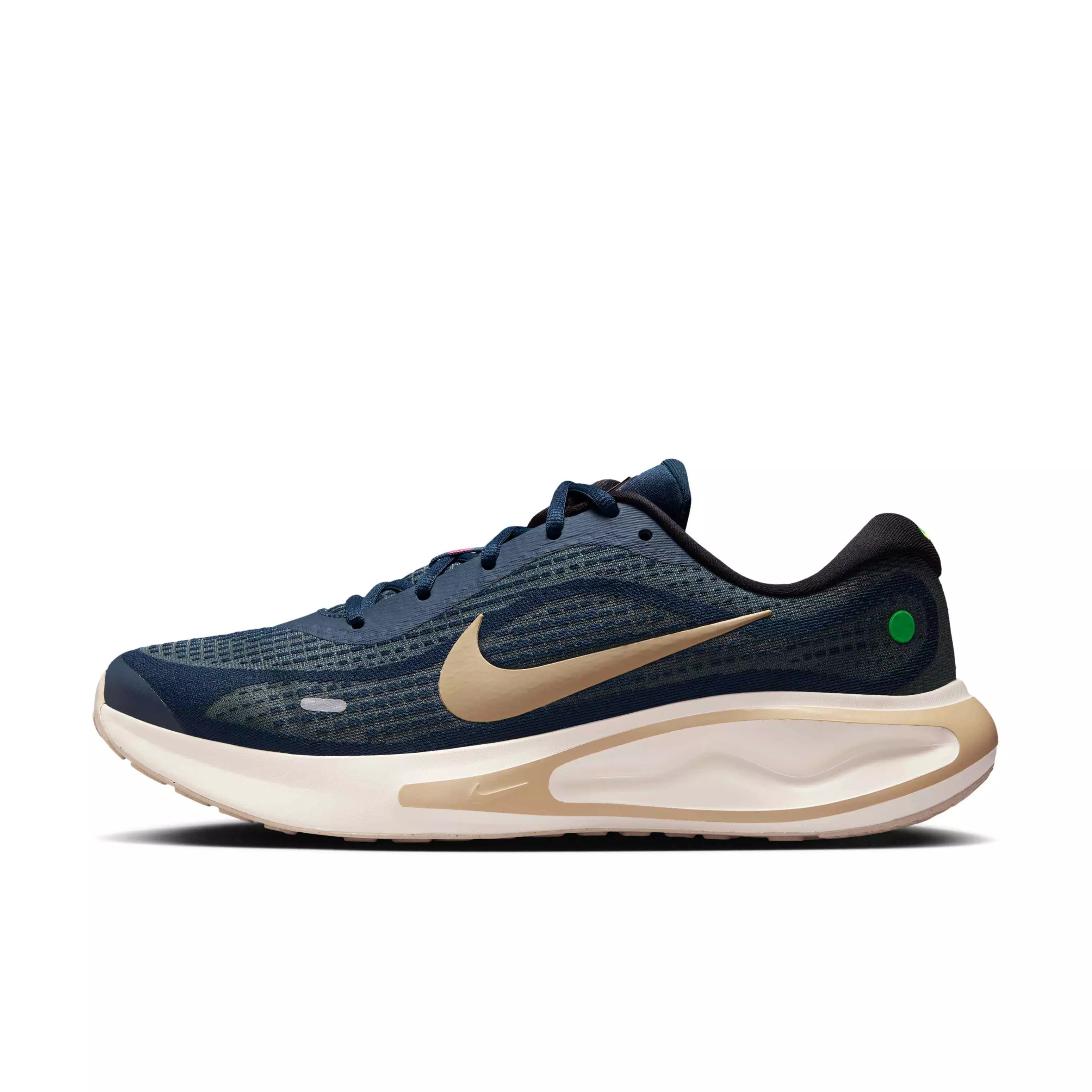Nike Journey Run "Armory Navy/Green Strike/Pale Ivory/Desert Khaki" Men's Running Shoe