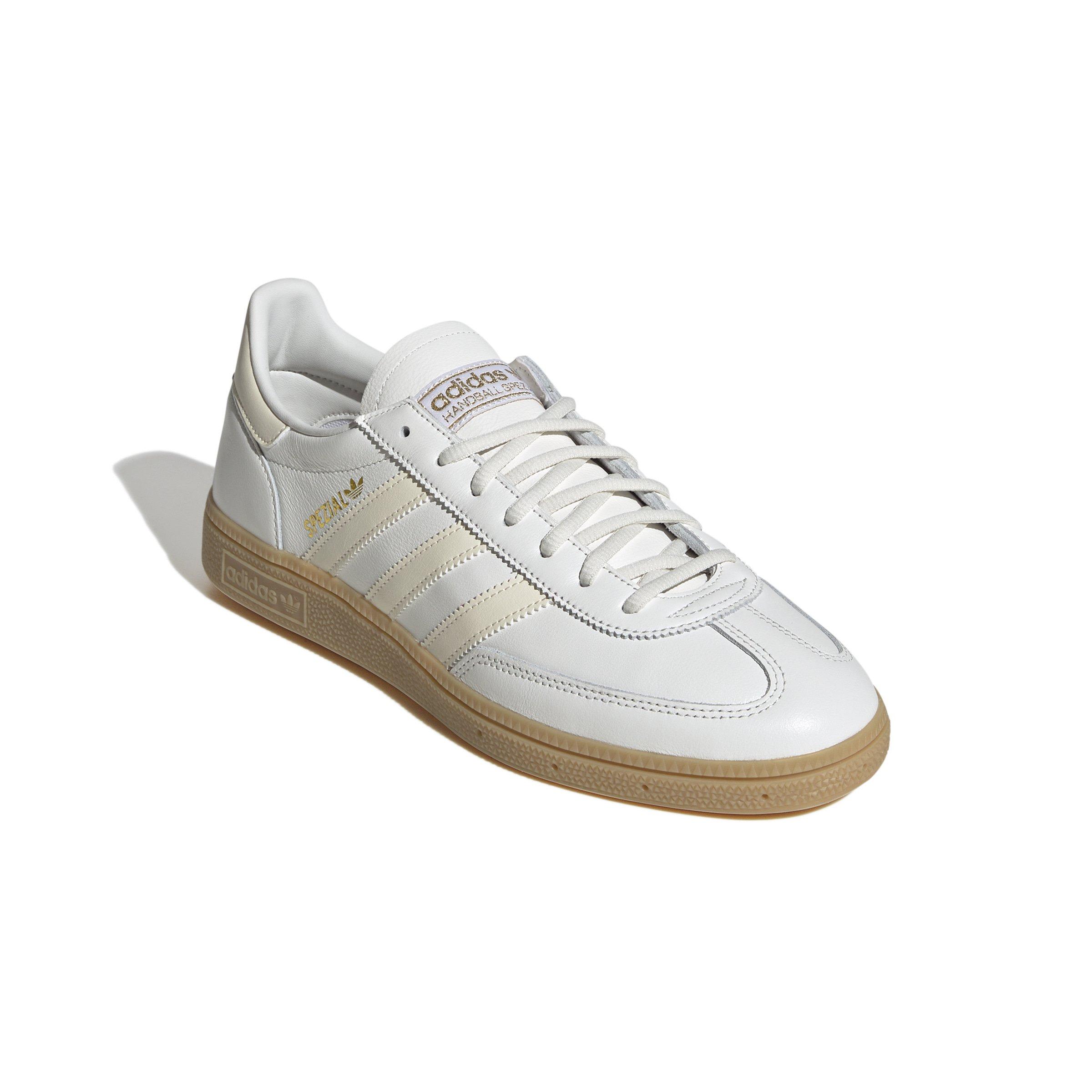 adidas Originals Handball Spezial "Core White/Wonder White/Gum 3" Men's Shoe - WHITE/WHITE/GUM Thumbnail View 3